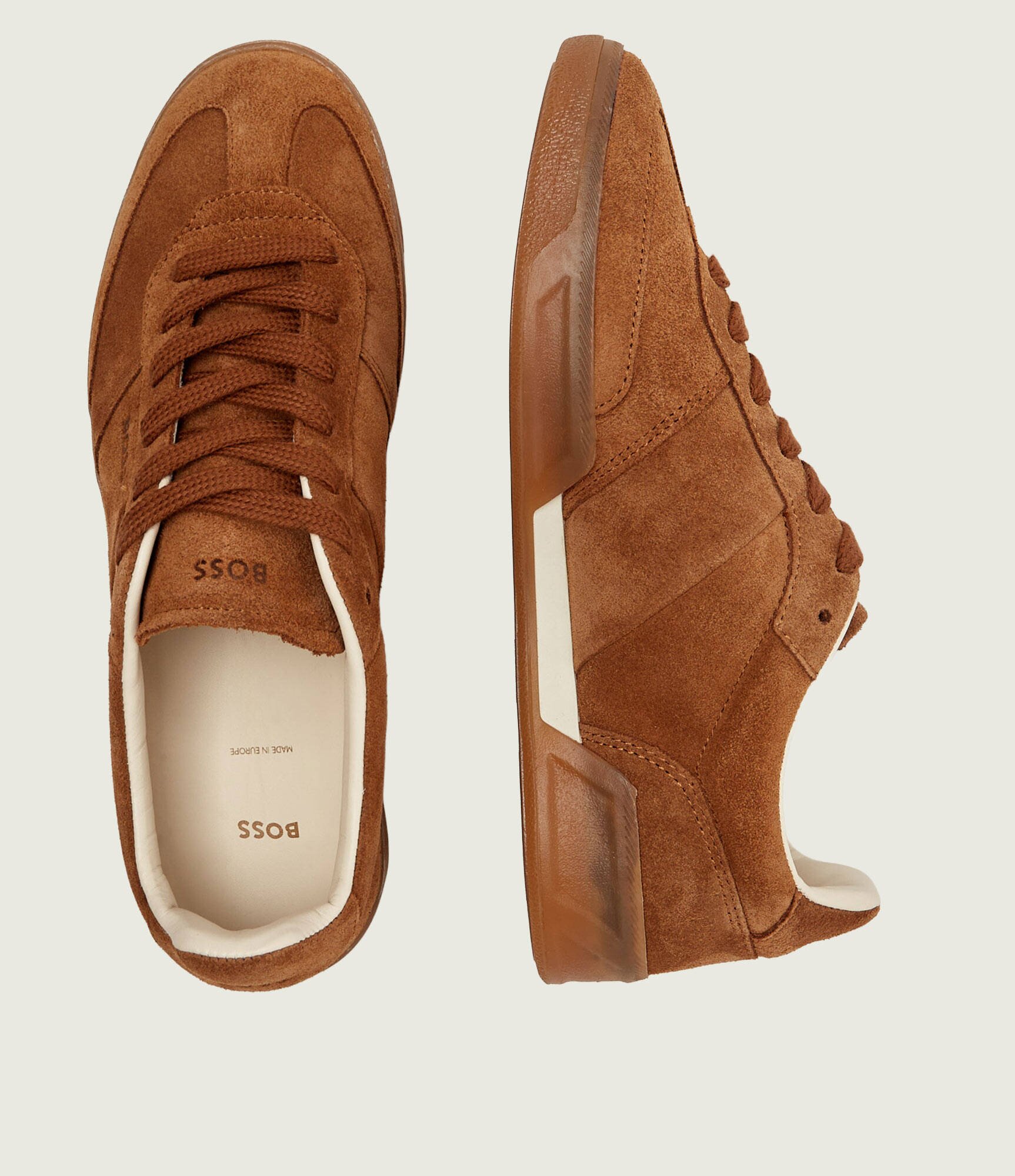 BOSS Black Sneakers Brenta_Tenn_fullsd | piele întoarsă