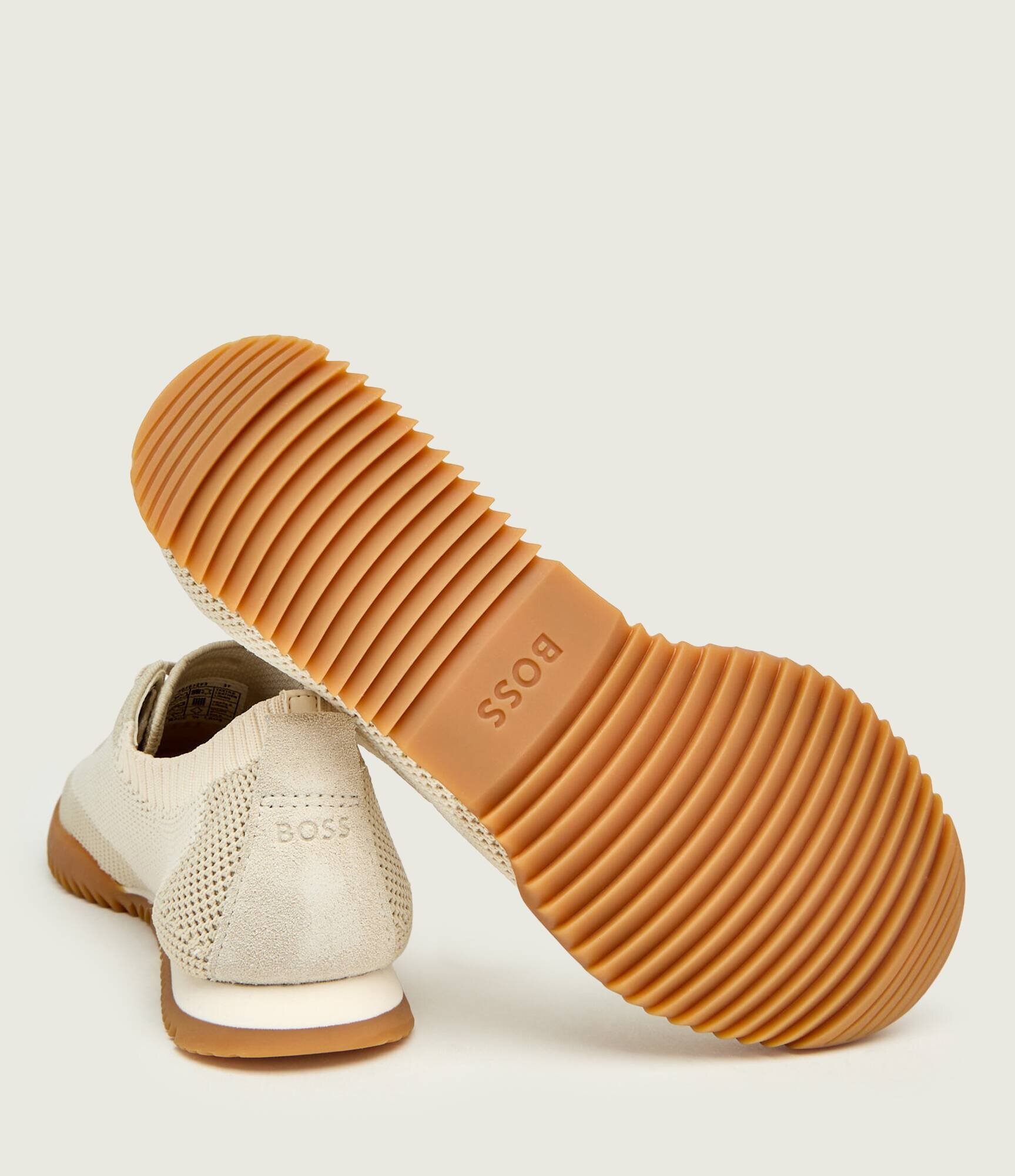 BOSS Black Sneakers Carlynn_Lowp_knsd | piele întoarsă