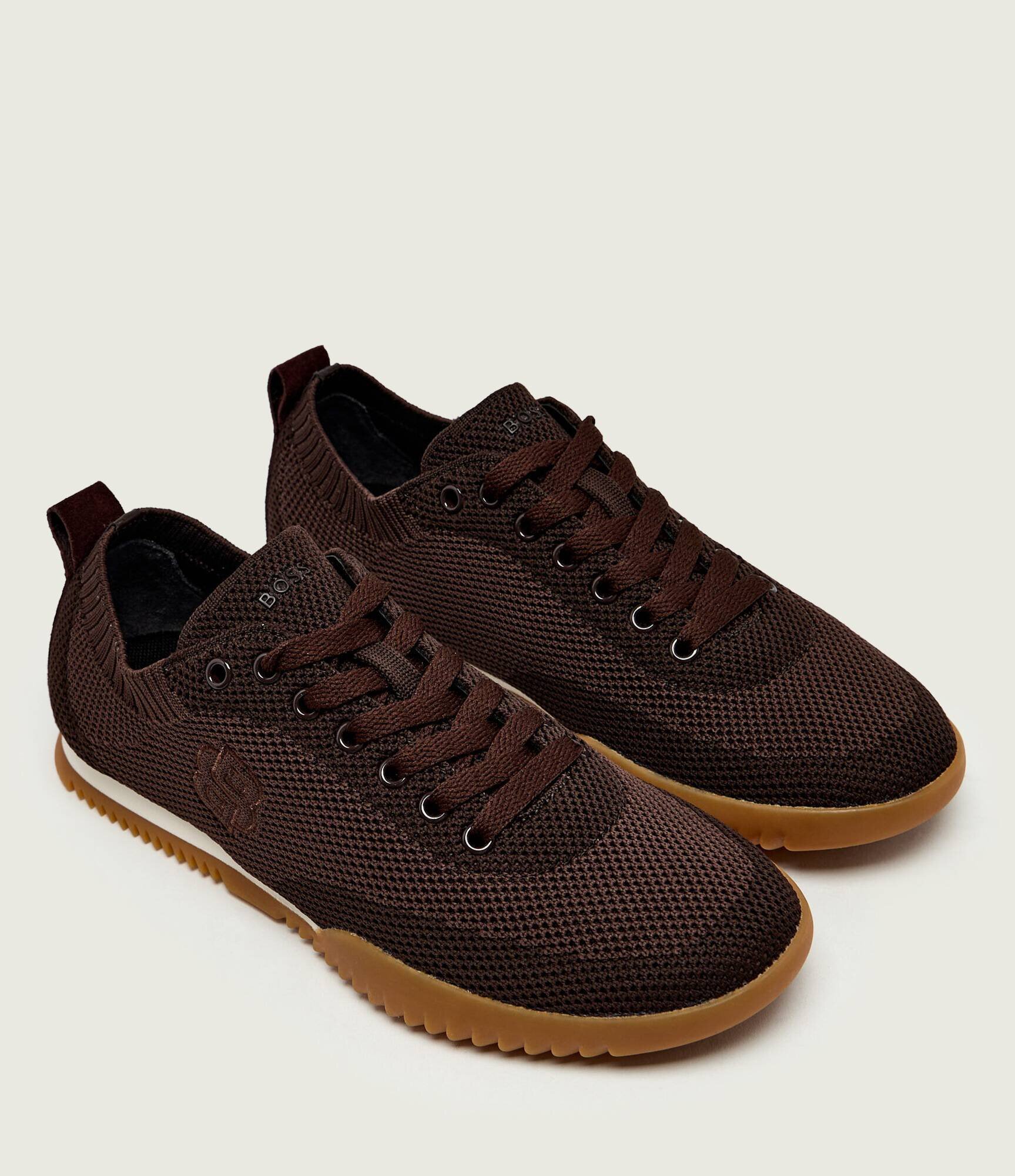BOSS Black Sneakers Carlynn_Lowp_knsd | piele întoarsă