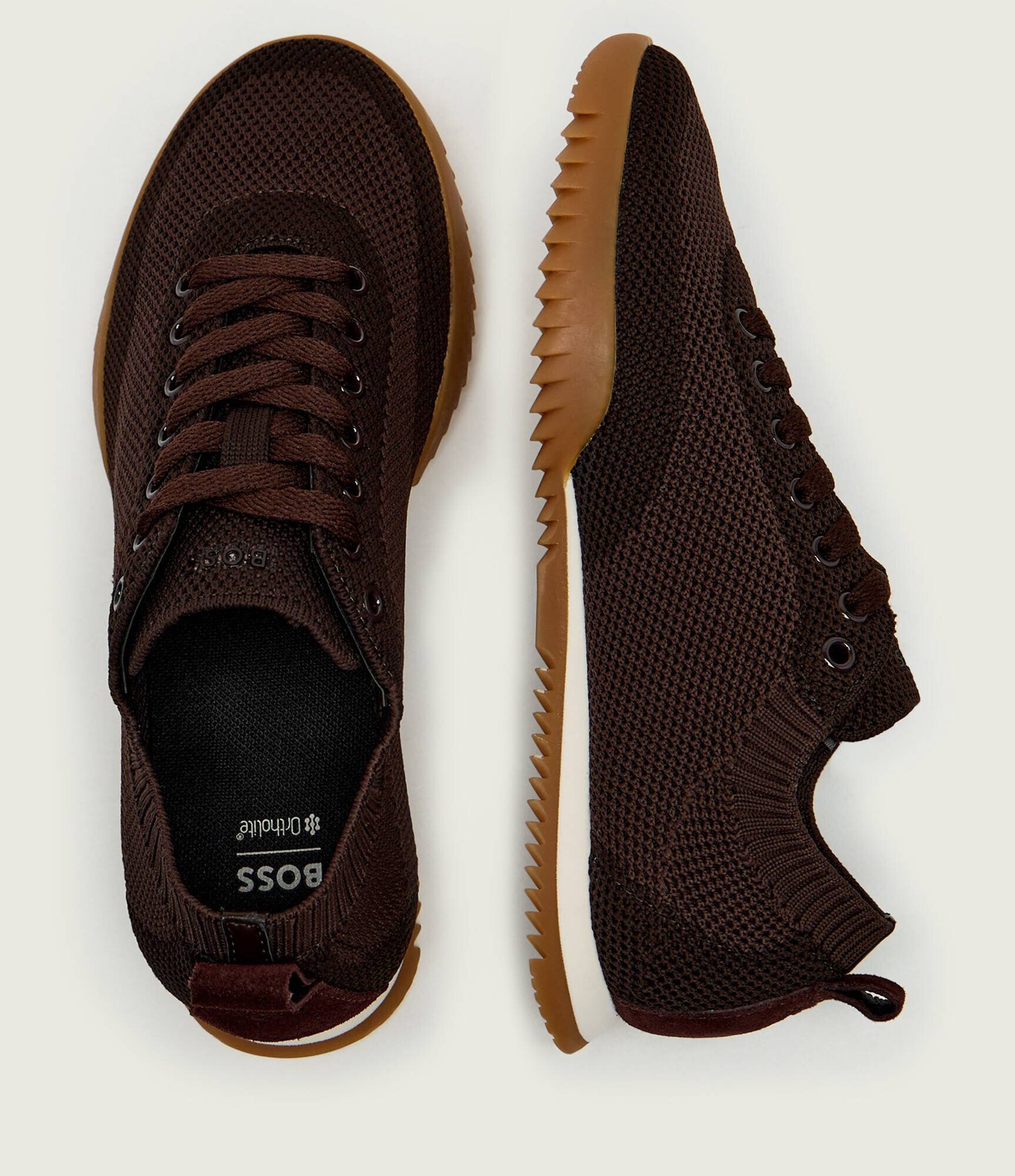 BOSS Black Sneakers Carlynn_Lowp_knsd | piele întoarsă