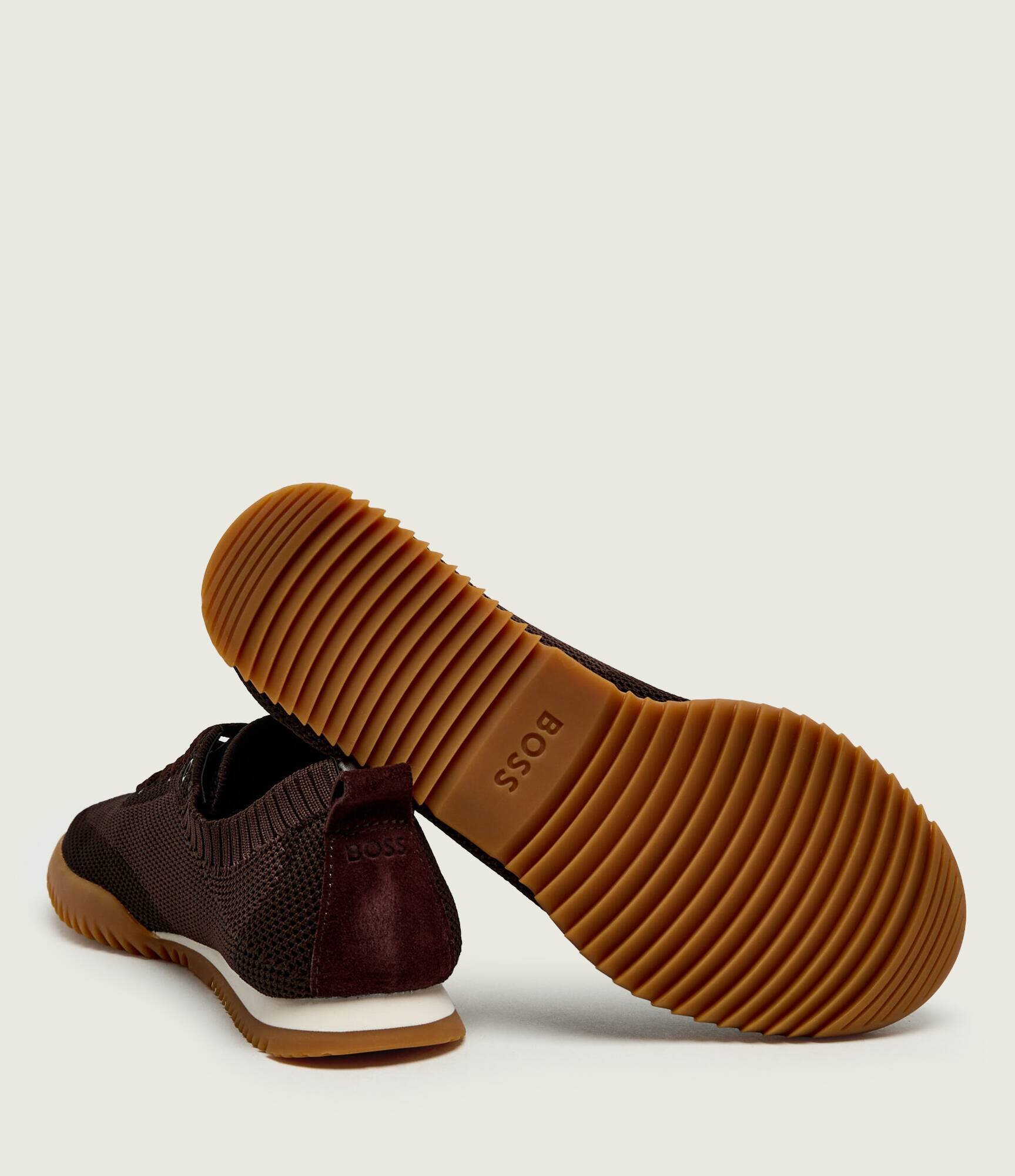 BOSS Black Sneakers Carlynn_Lowp_knsd | piele întoarsă