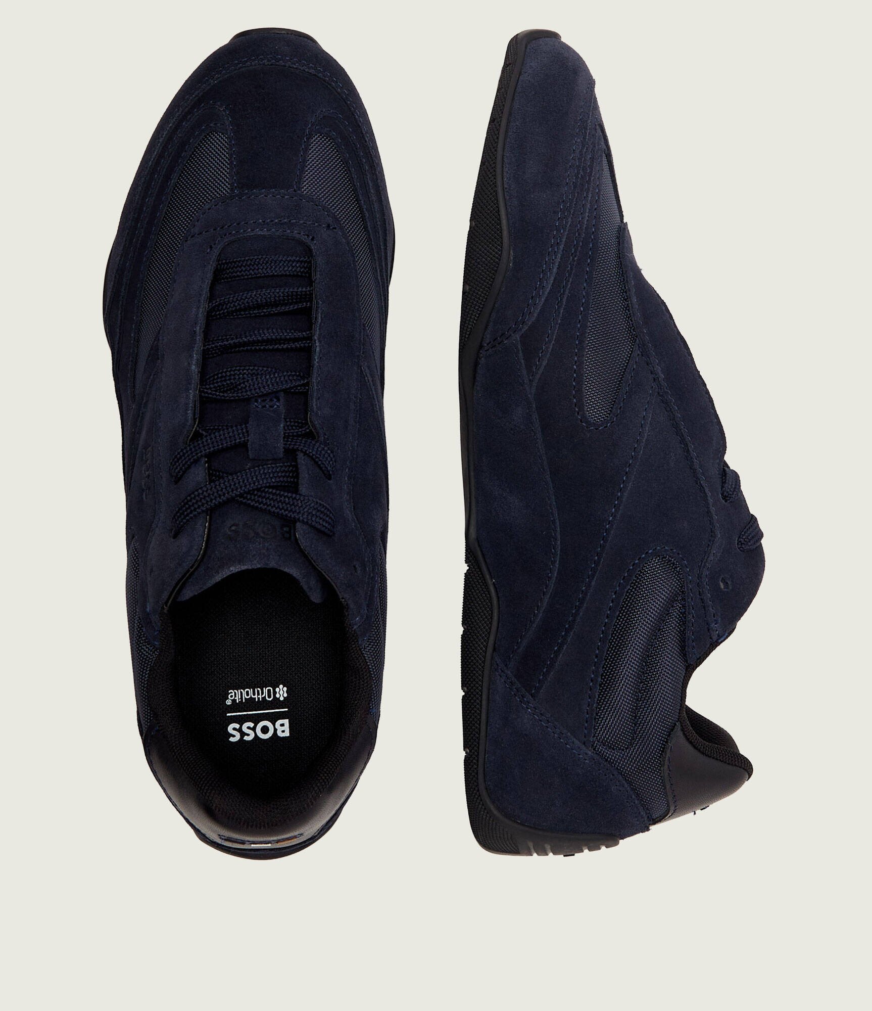 BOSS Black Sneakers Jaylen_Lowp_sdny | piele întoarsă