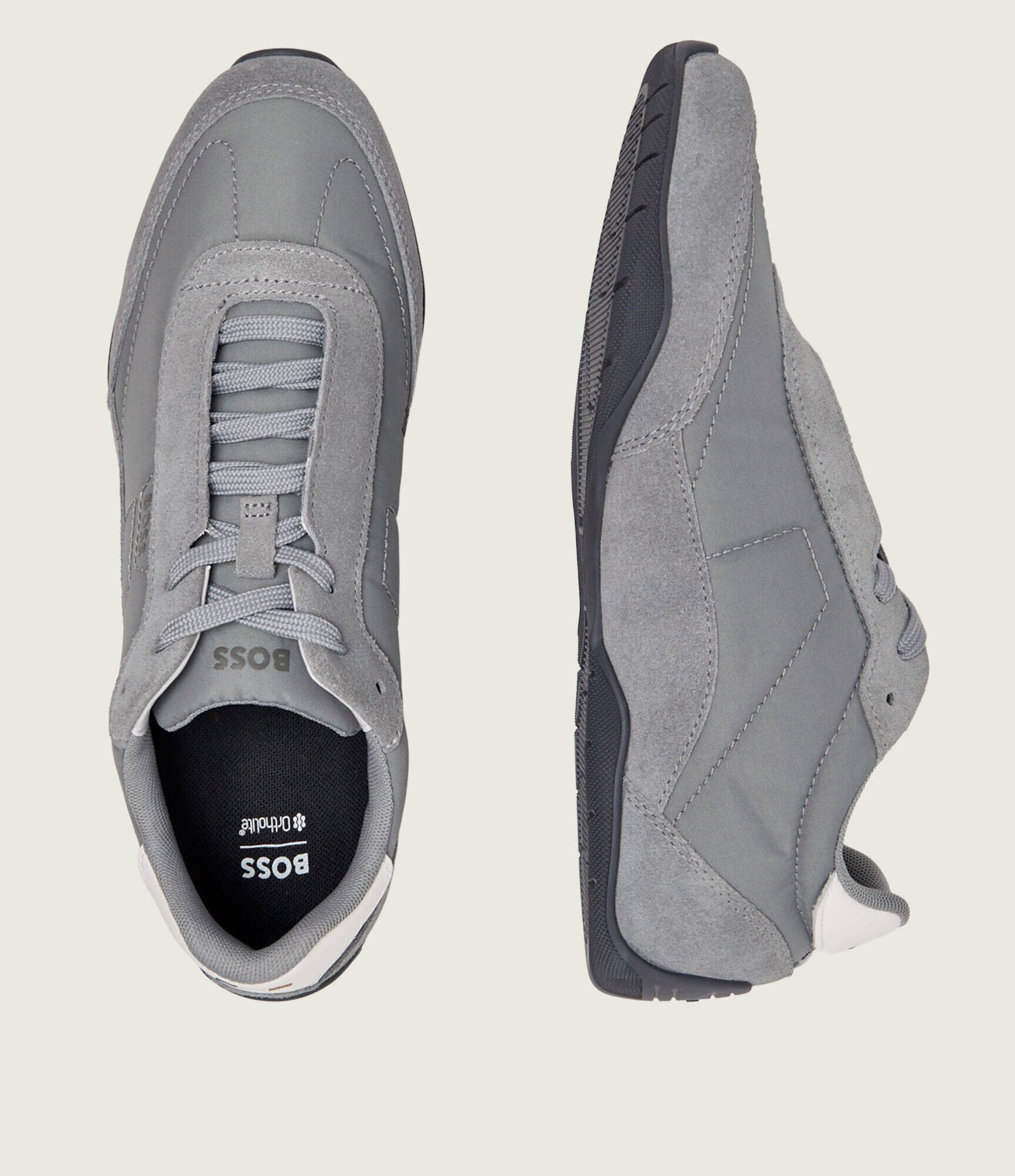 BOSS Black Sneakers Jaylen_Lowp_sdnylt | piele întoarsă
