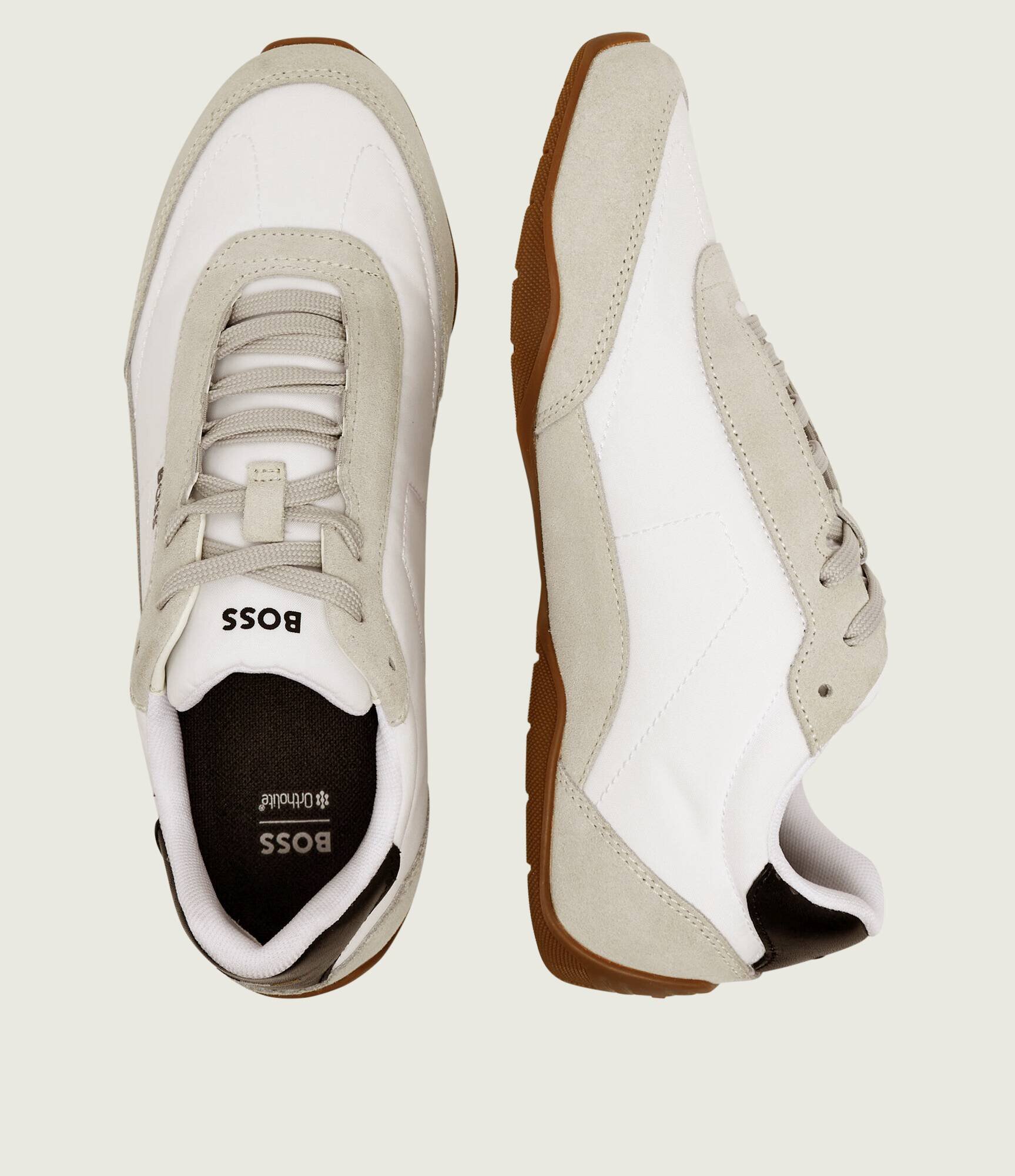BOSS Black Sneakers Jaylen_Lowp_sdnylt | piele întoarsă
