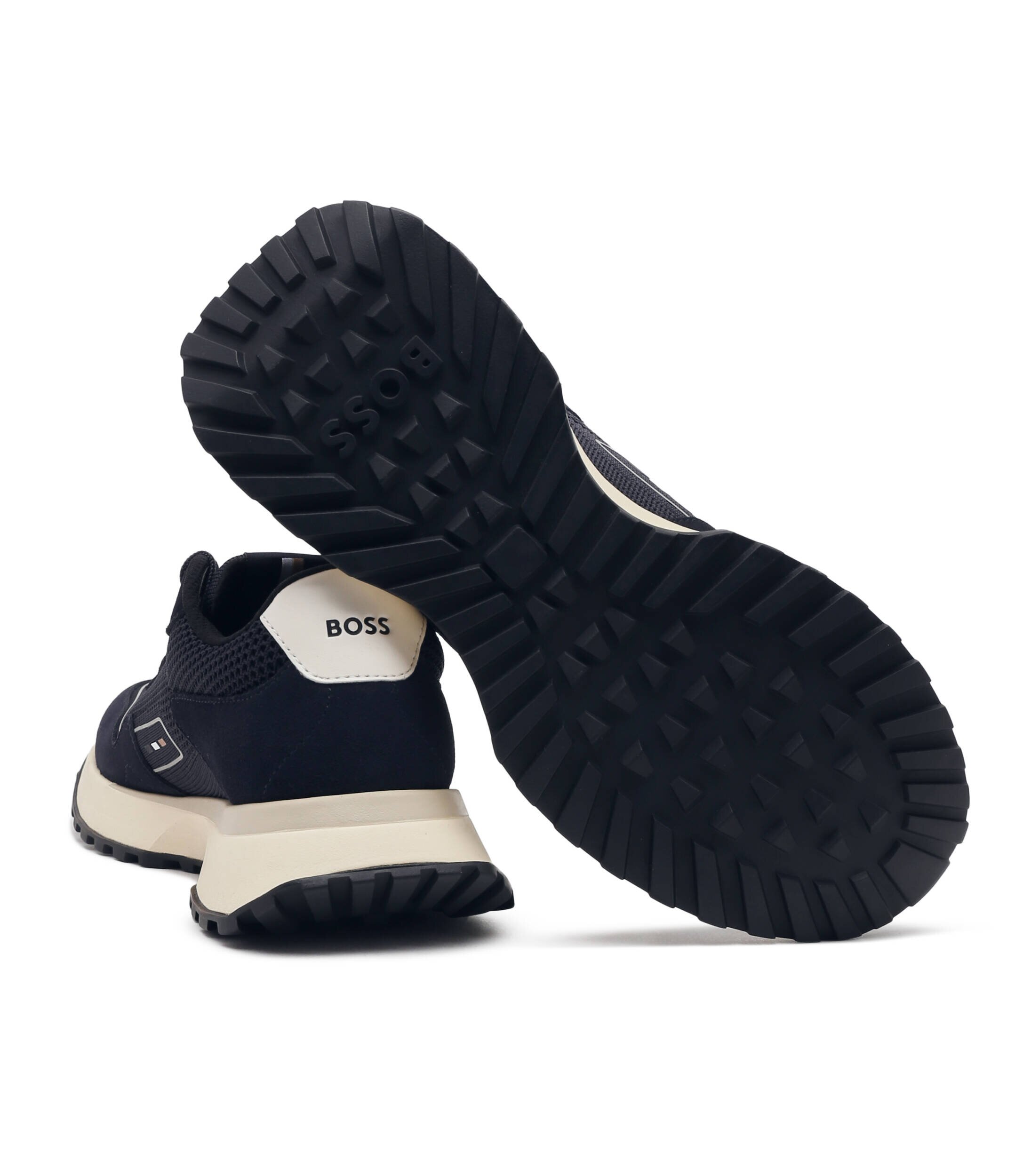 BOSS Black Sneakers Jonah_Runn_knsd cu adaos de piele