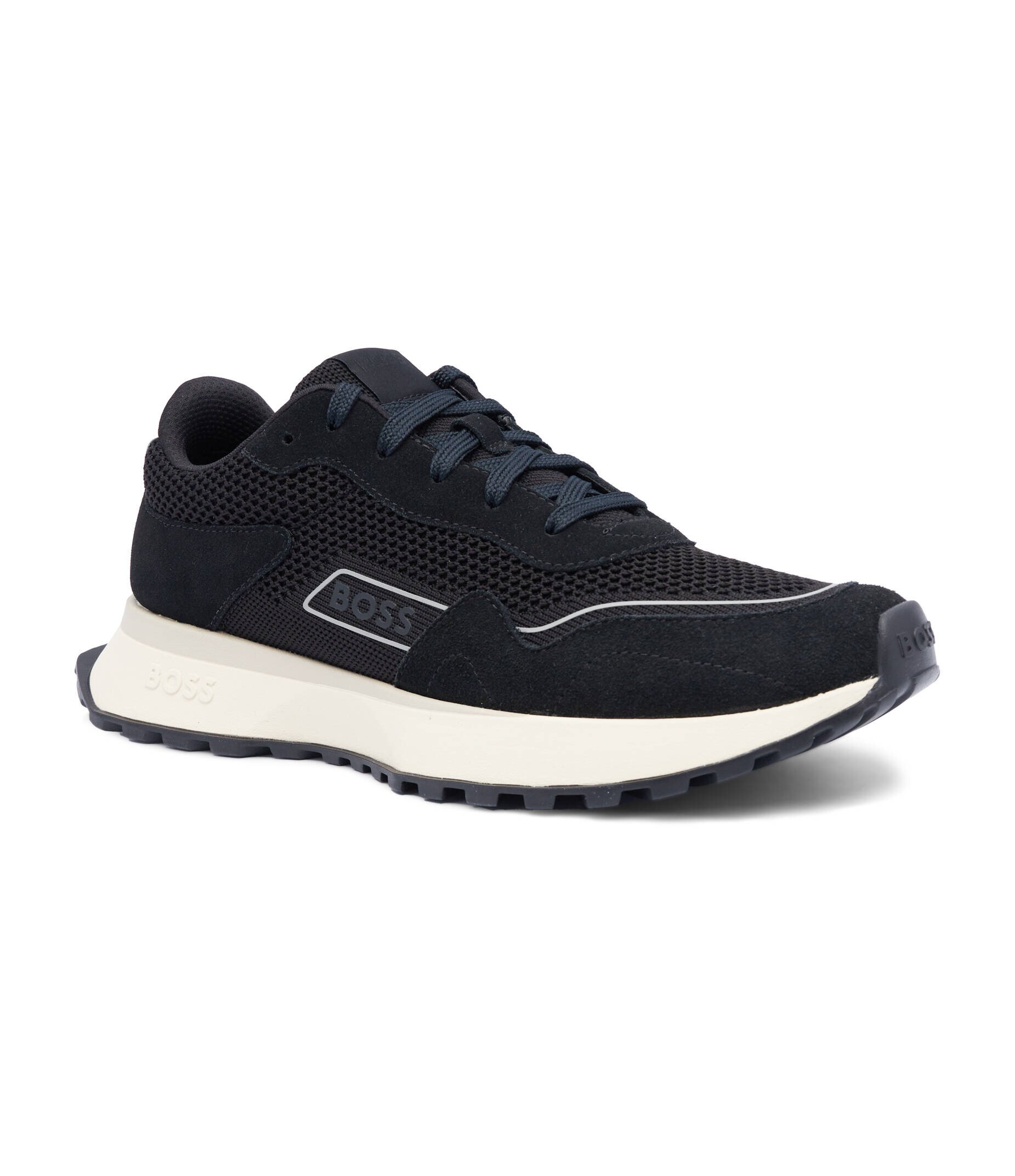 BOSS Black Sneakers Jonah_Runn_knsd cu adaos de piele
