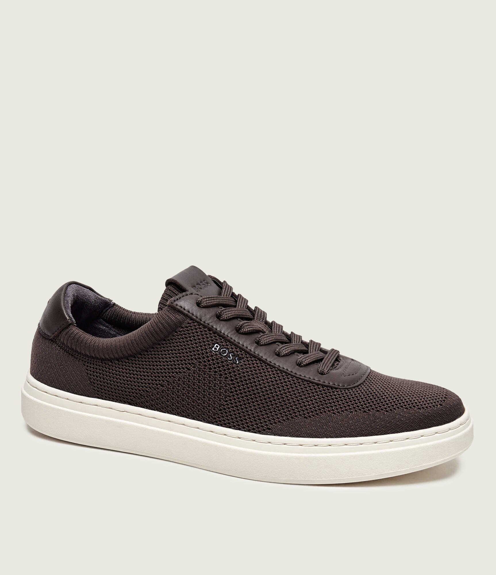 BOSS Black Sneakers Kieran_Tenn_knal cu adaos de piele