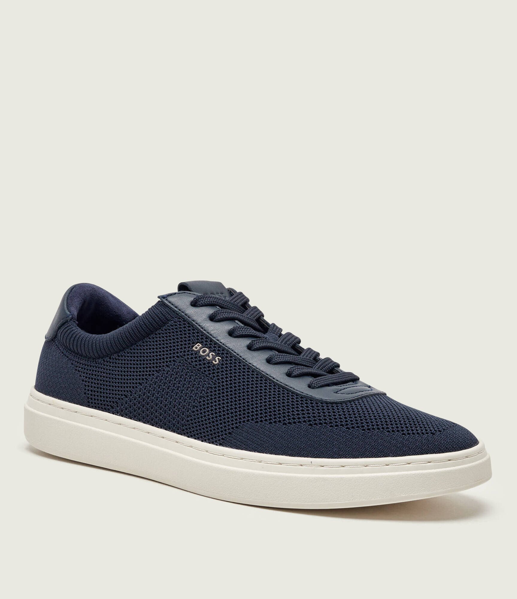 BOSS Black Sneakers Kieran_Tenn_knal cu adaos de piele