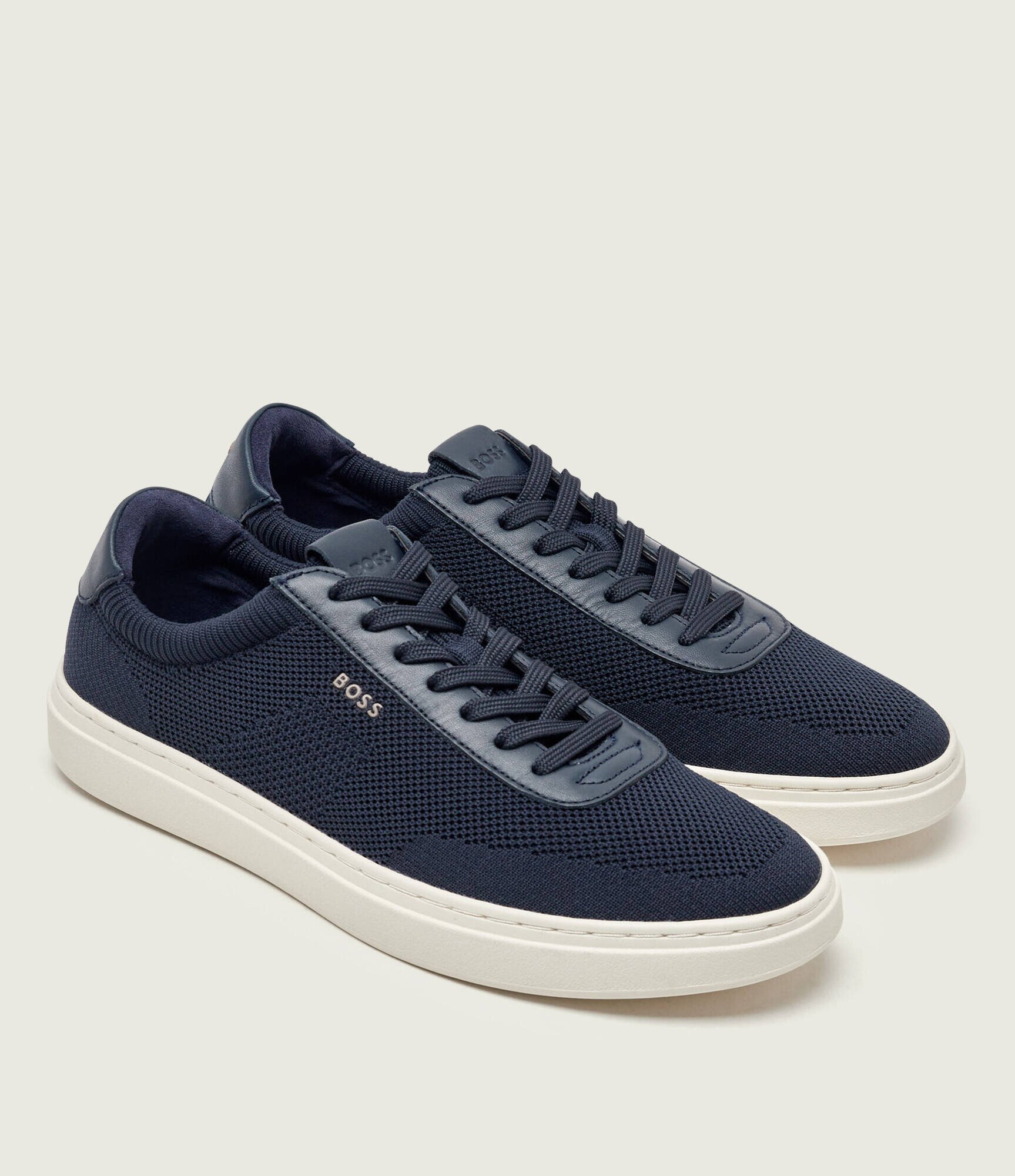 BOSS Black Sneakers Kieran_Tenn_knal cu adaos de piele