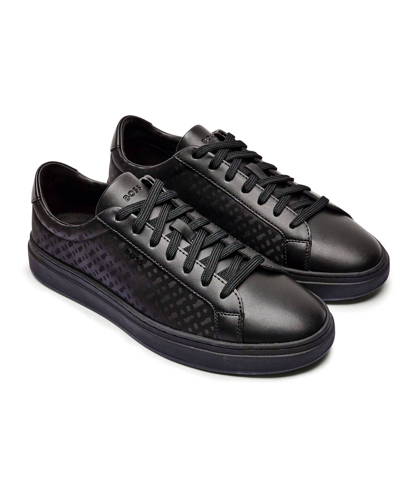 BOSS Black Sneakers Kieran_Tenn_nymn cu adaos de piele