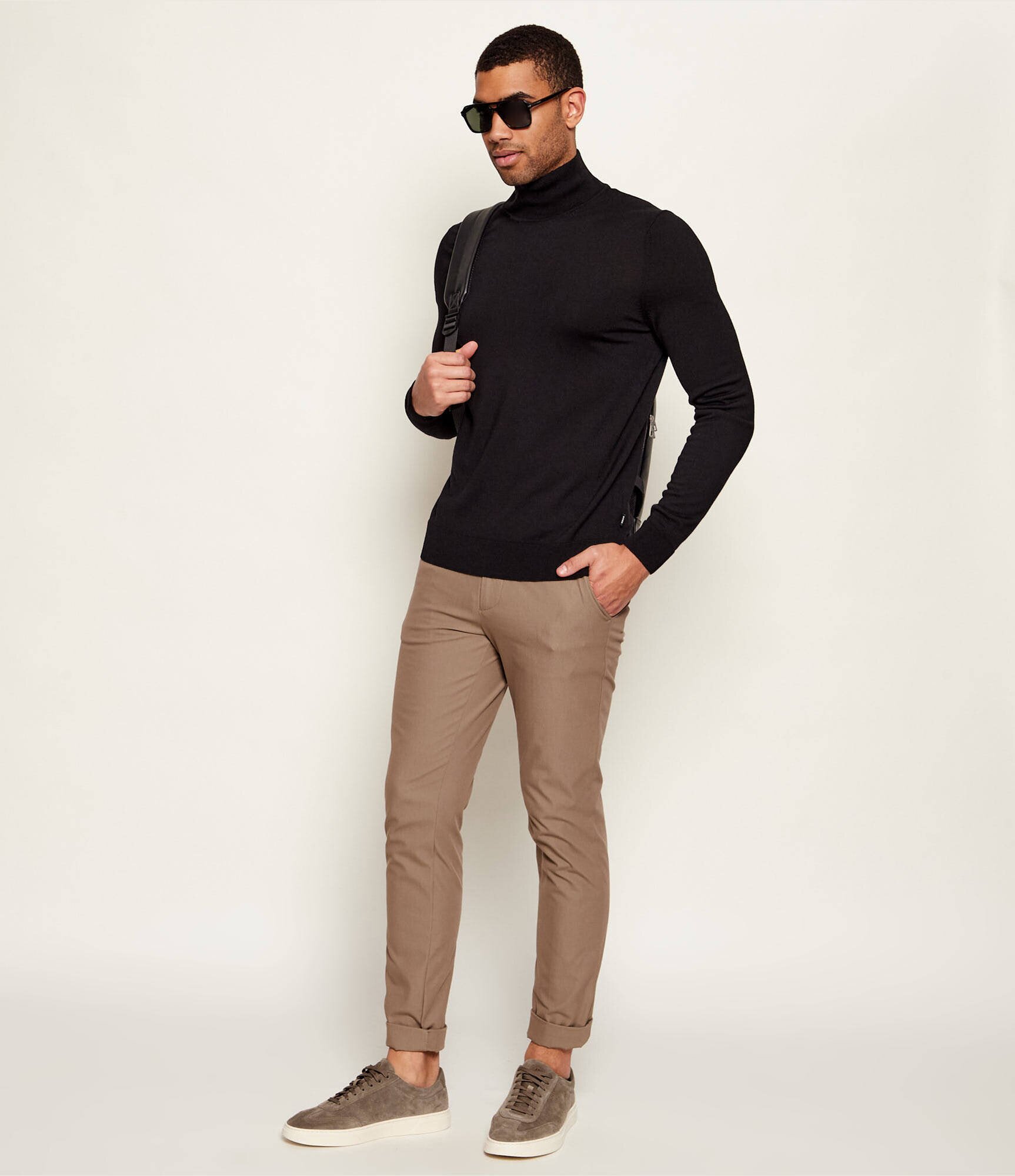 BOSS Black Sneakers Kieran_Tenn_sdoBB | piele întoarsă