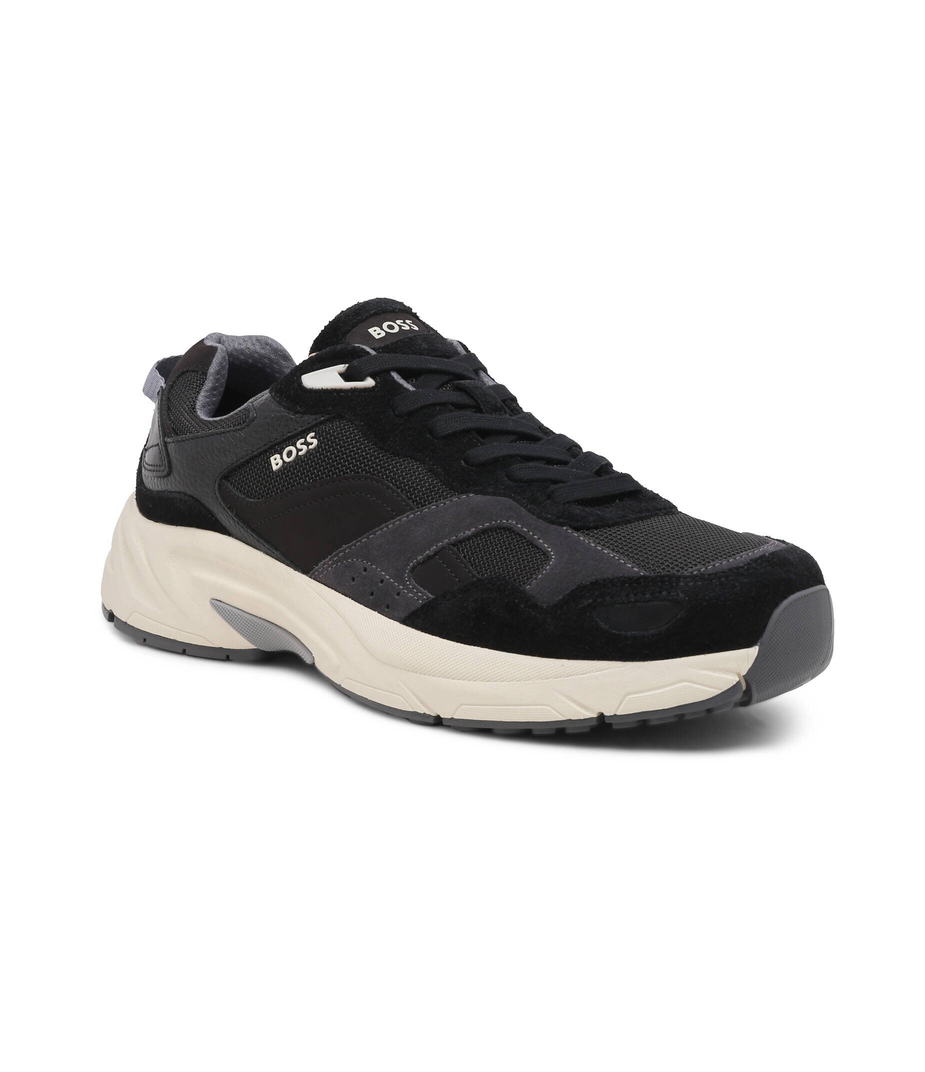 BOSS Black Sneakers Levitt_Runn_hsdny cu adaos de piele