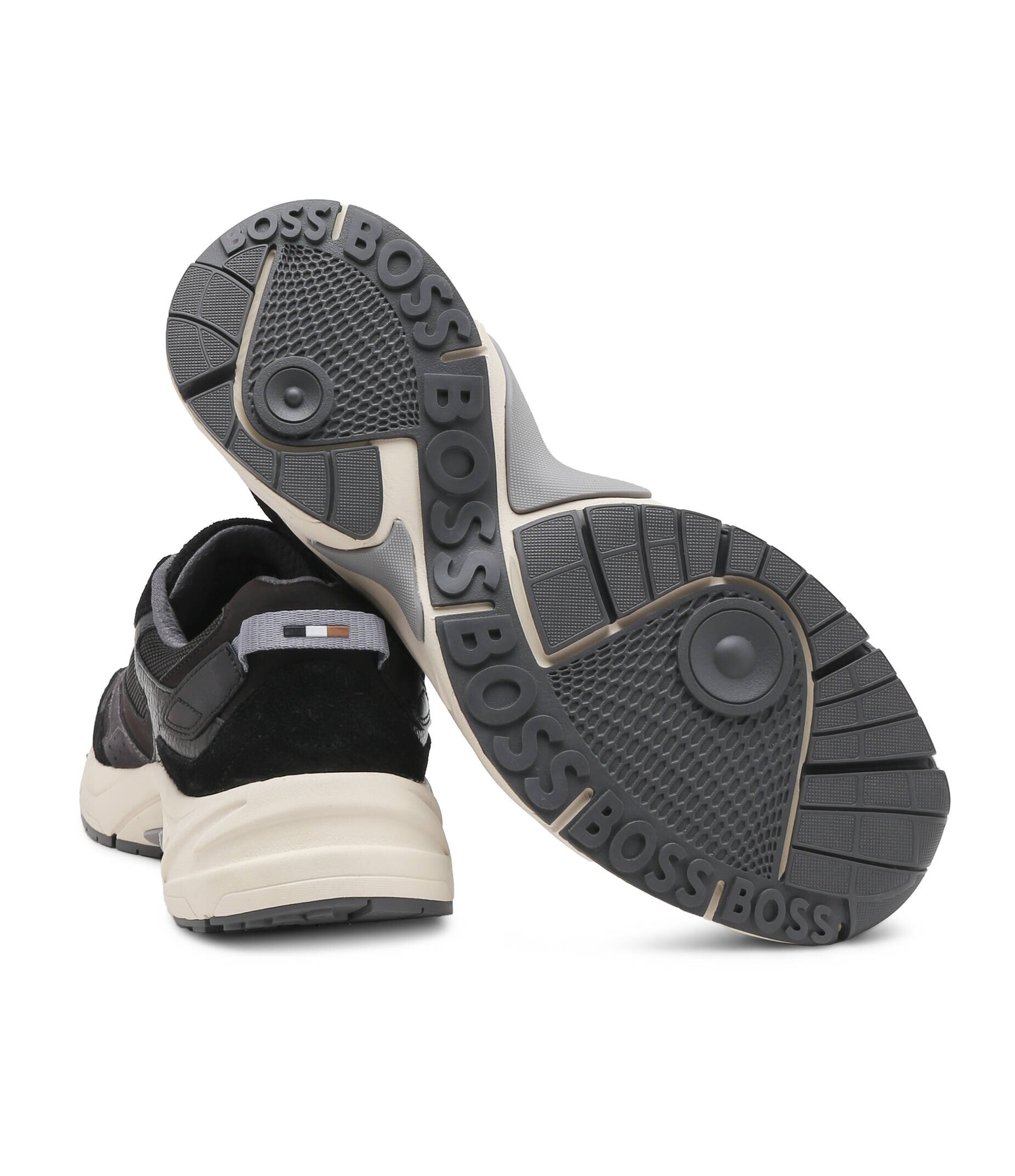 BOSS Black Sneakers Levitt_Runn_hsdny cu adaos de piele