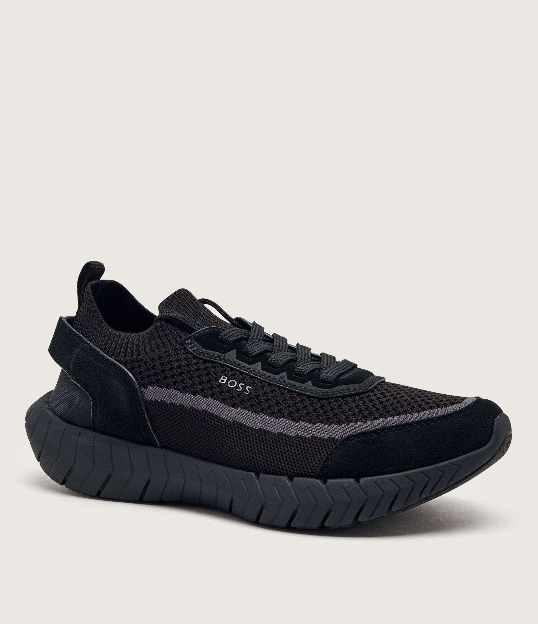 BOSS Black Sneakers Motion_Slon_bkn | piele întoarsă