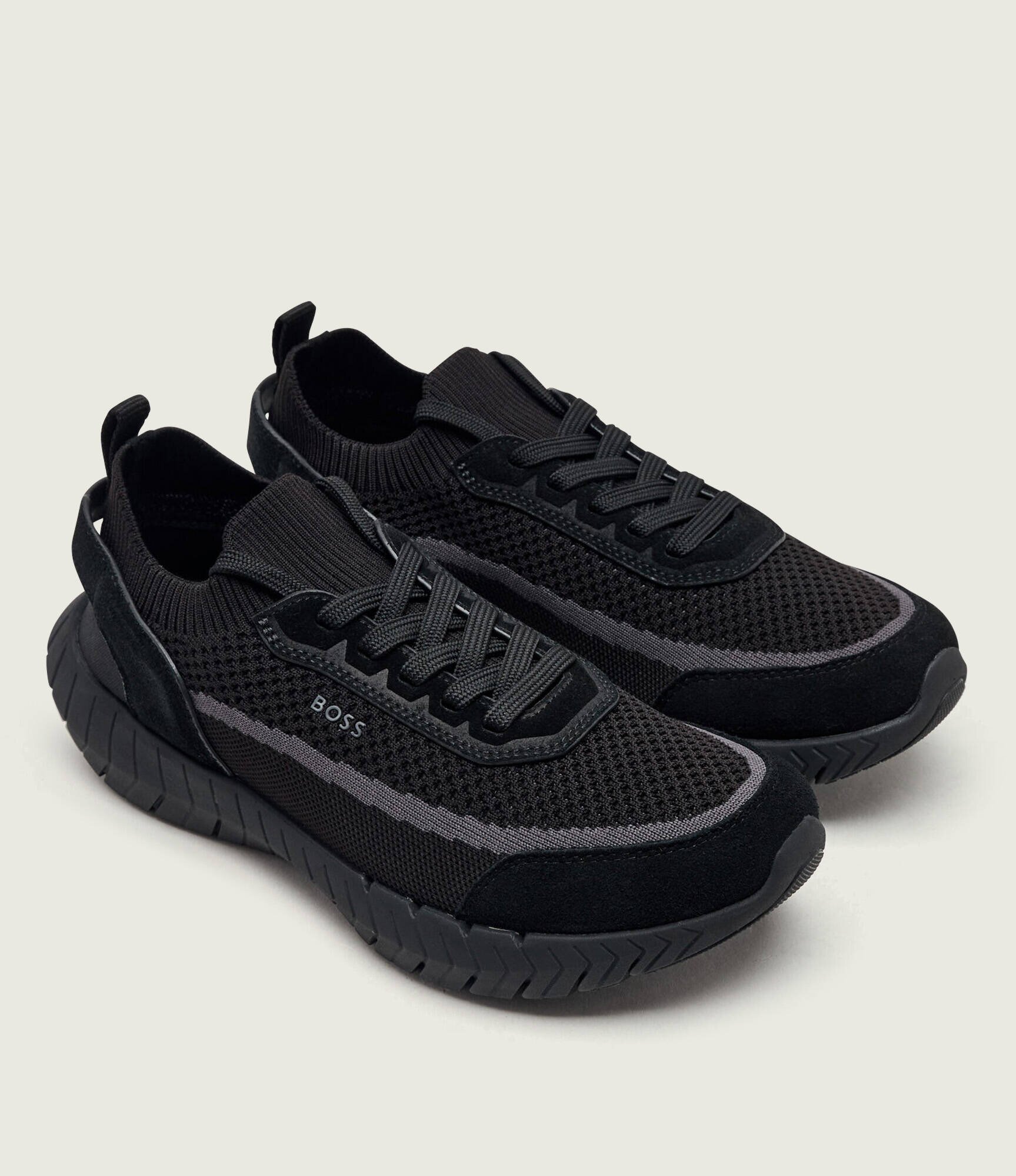 BOSS Black Sneakers Motion_Slon_bkn | piele întoarsă