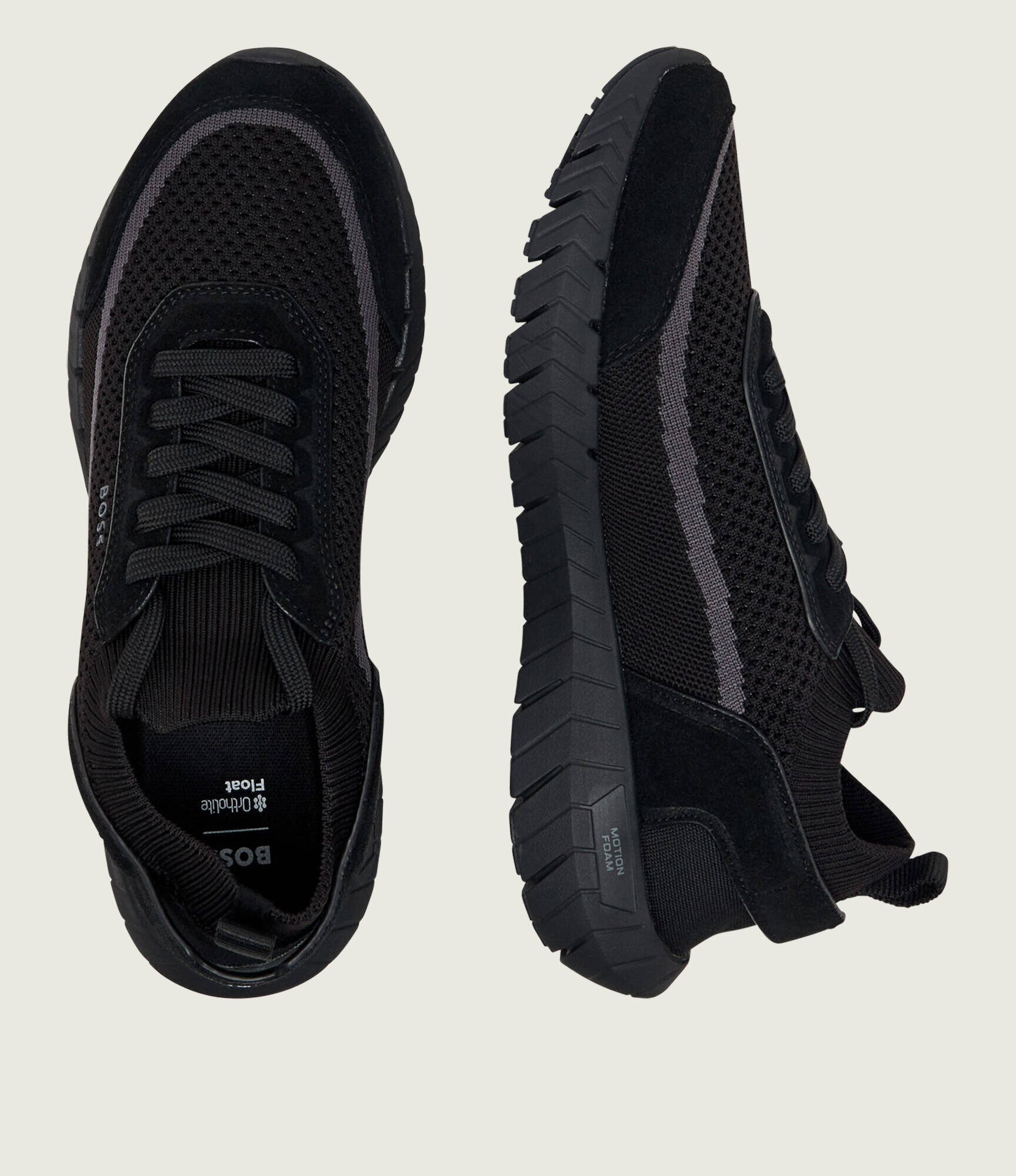 BOSS Black Sneakers Motion_Slon_bkn | piele întoarsă