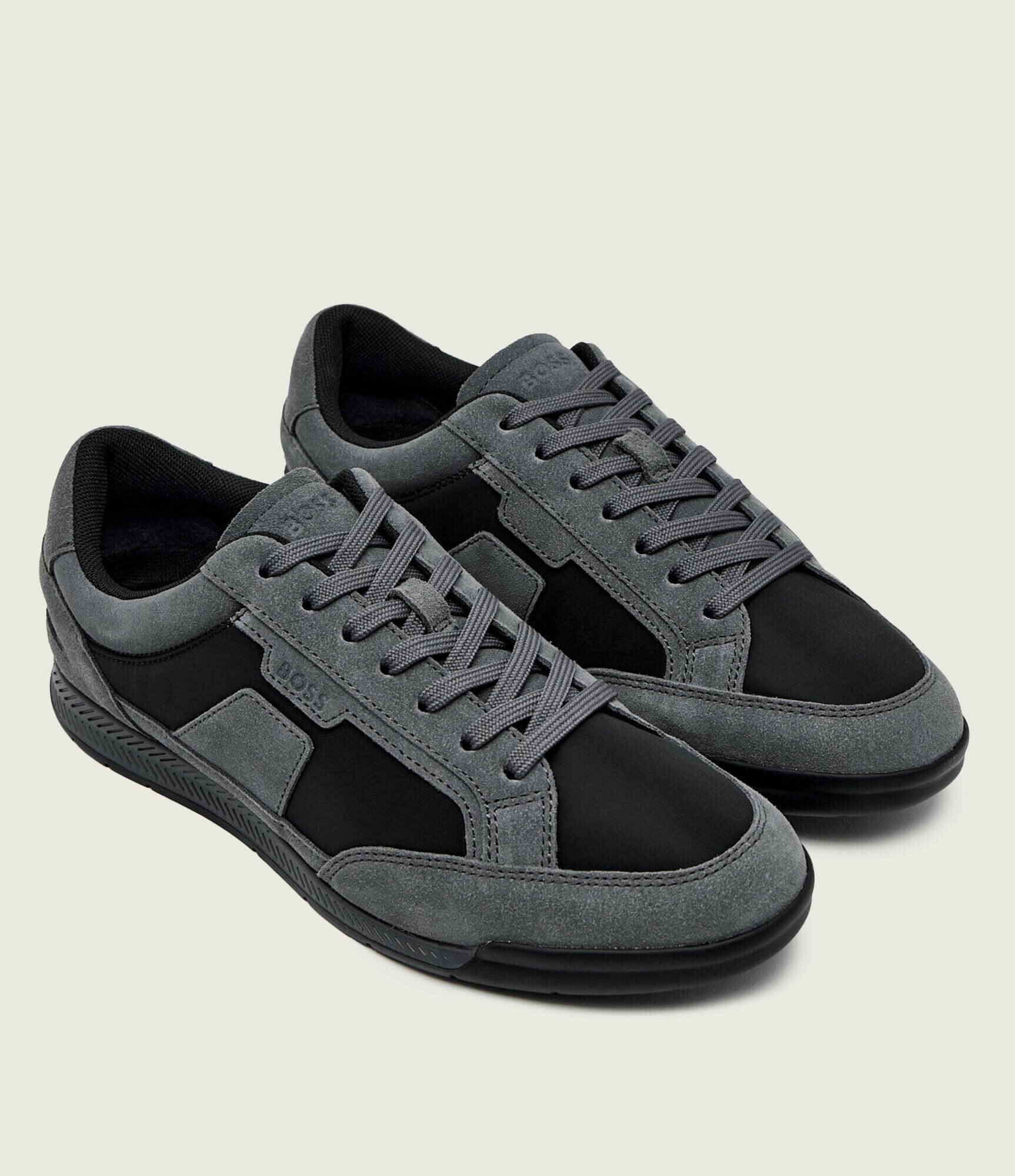 BOSS Black Sneakers Nitan_Lowp_sdpny | piele întoarsă