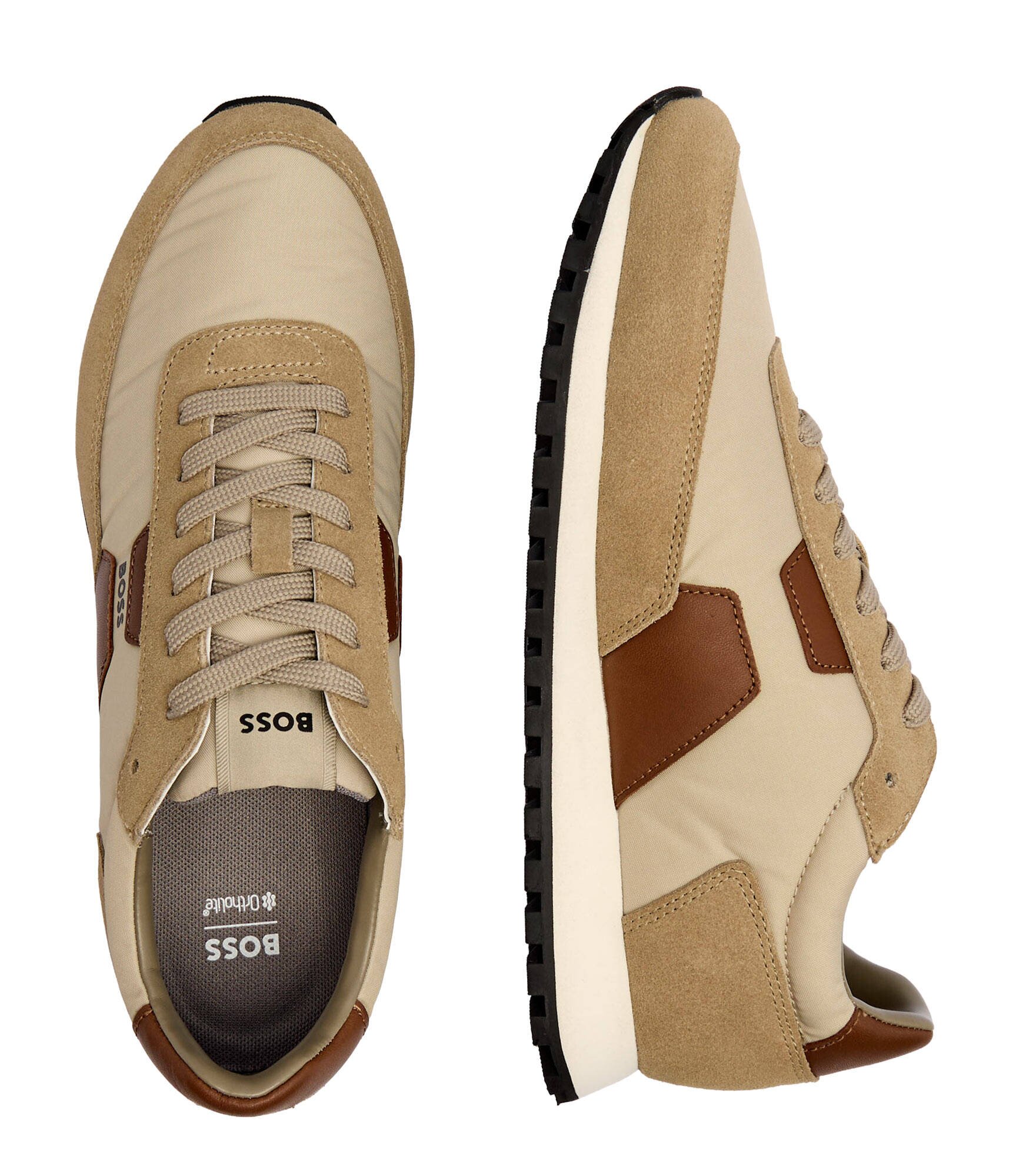 BOSS Black Sneakers Parkour-L_Runn_nybsd cu adaos de piele