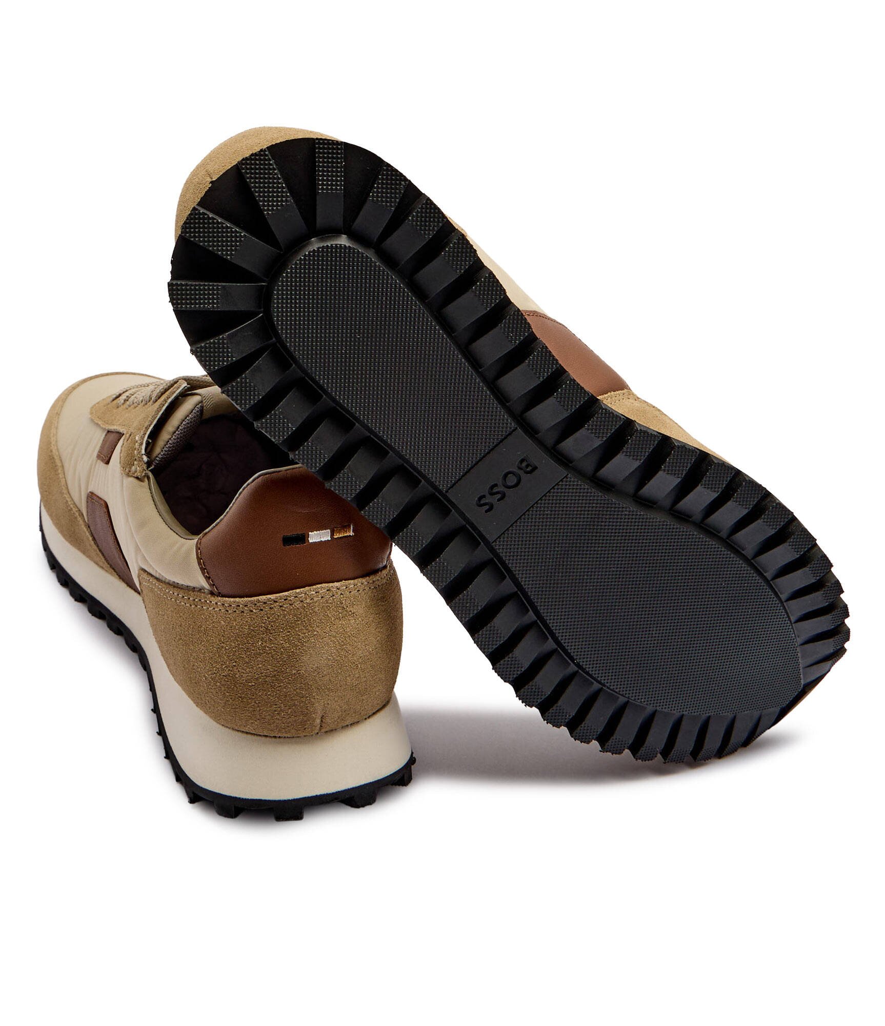 BOSS Black Sneakers Parkour-L_Runn_nybsd cu adaos de piele