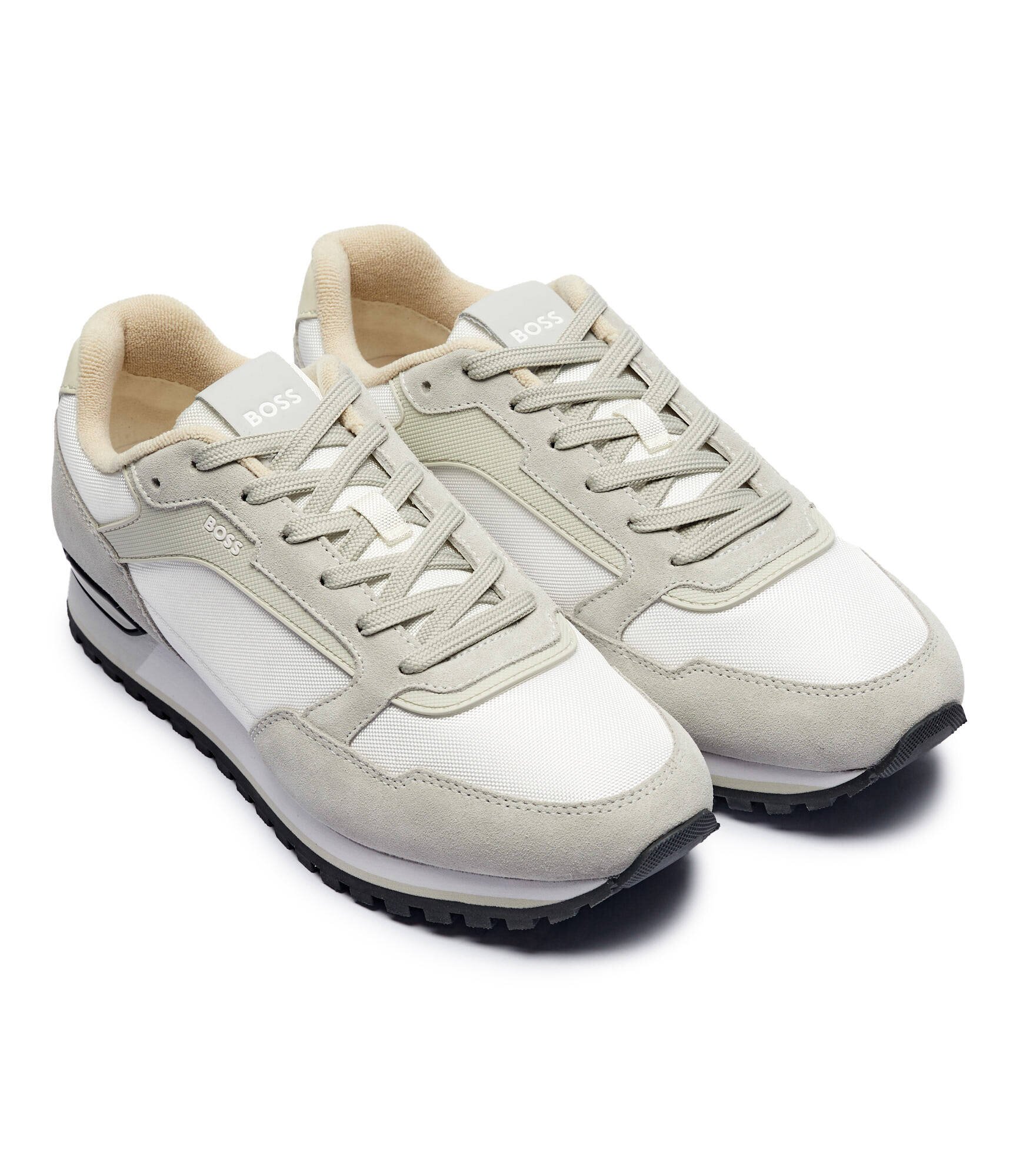 BOSS Black Sneakers Parkour-L_Runn_sdnyt cu adaos de piele