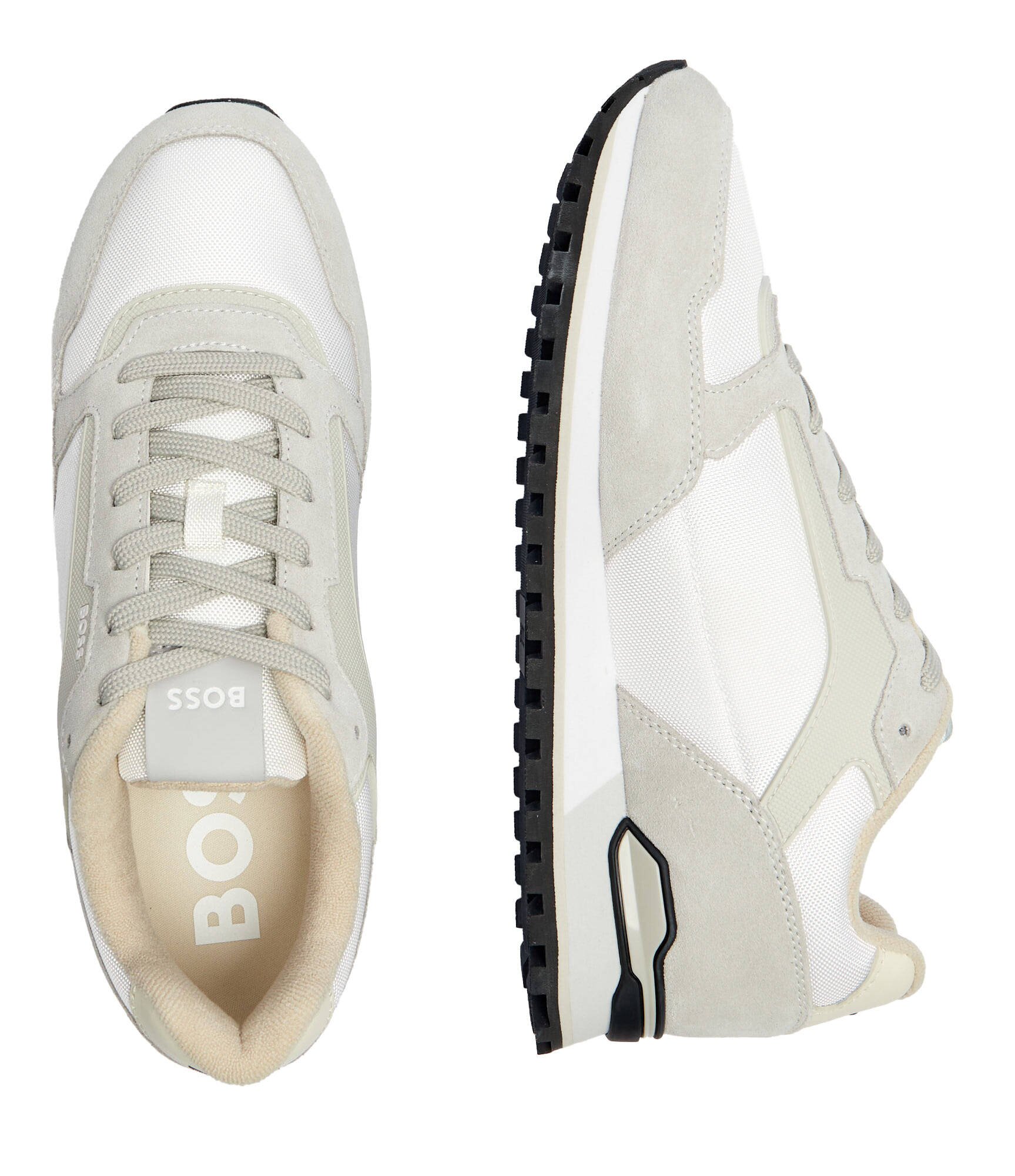 BOSS Black Sneakers Parkour-L_Runn_sdnyt cu adaos de piele