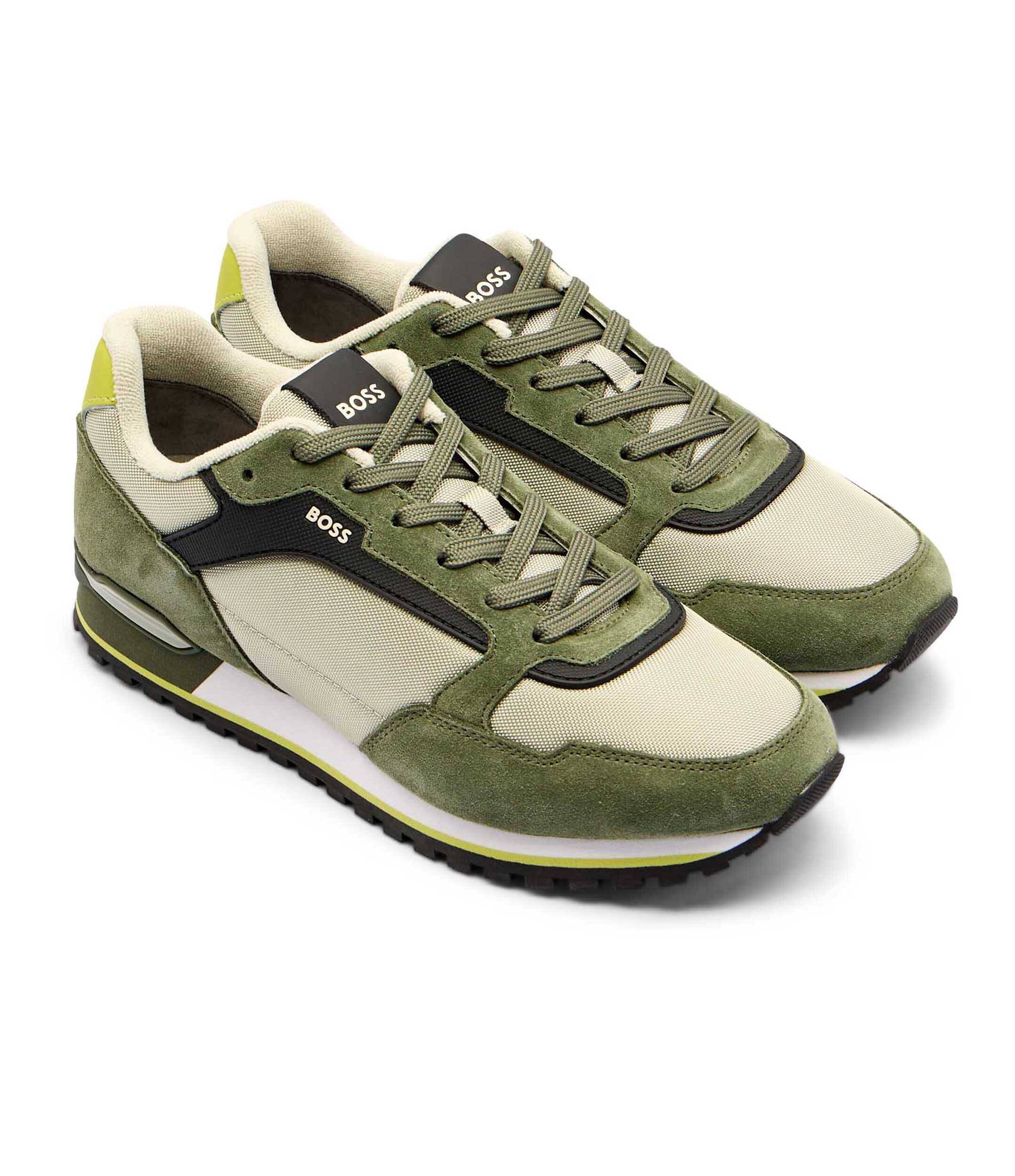 BOSS Black Sneakers Parkour-L_Runn_sdnyt | z dodatkiem skóry