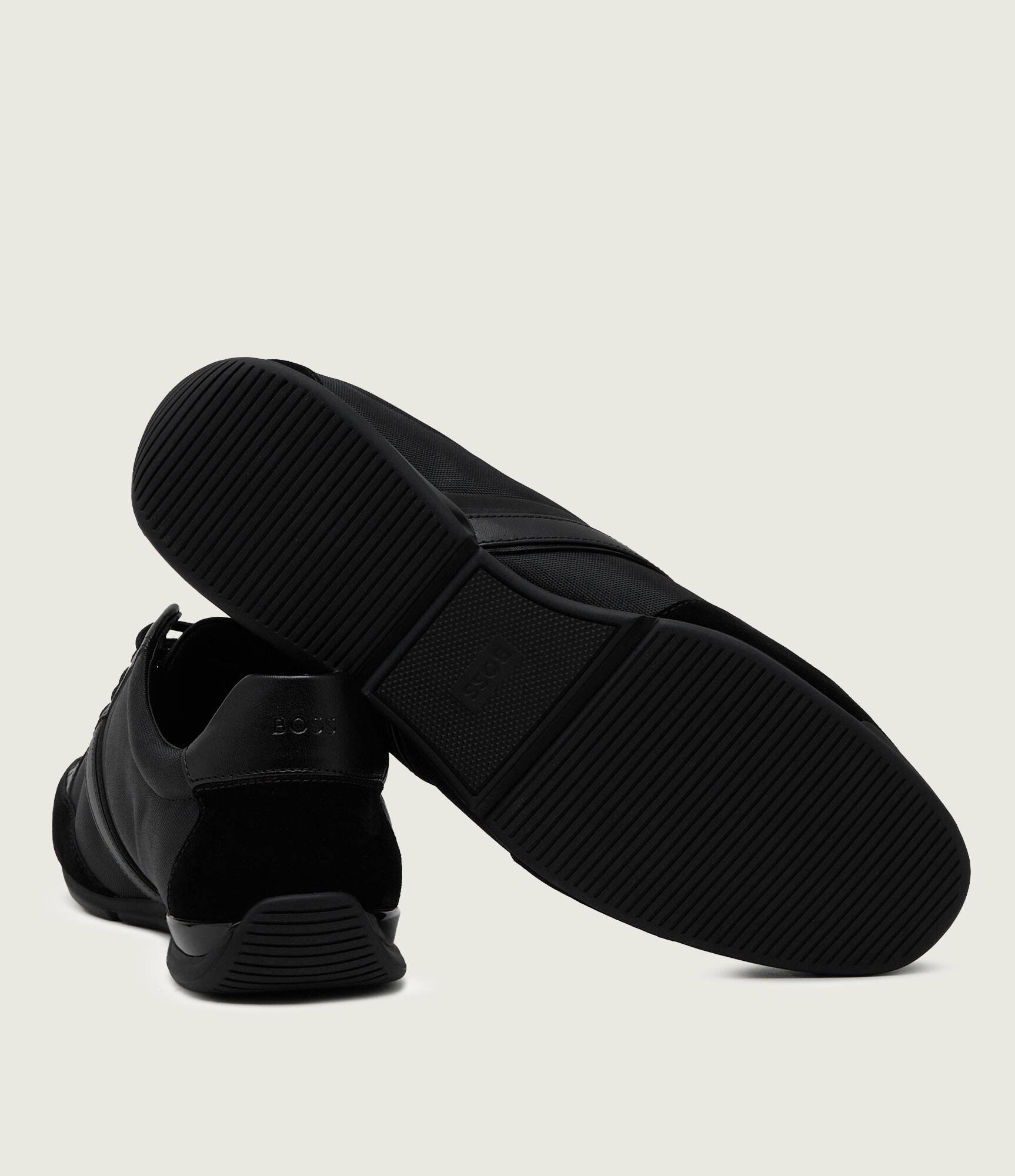 BOSS Black Sneakers Saturn_Lowp cu adaos de piele
