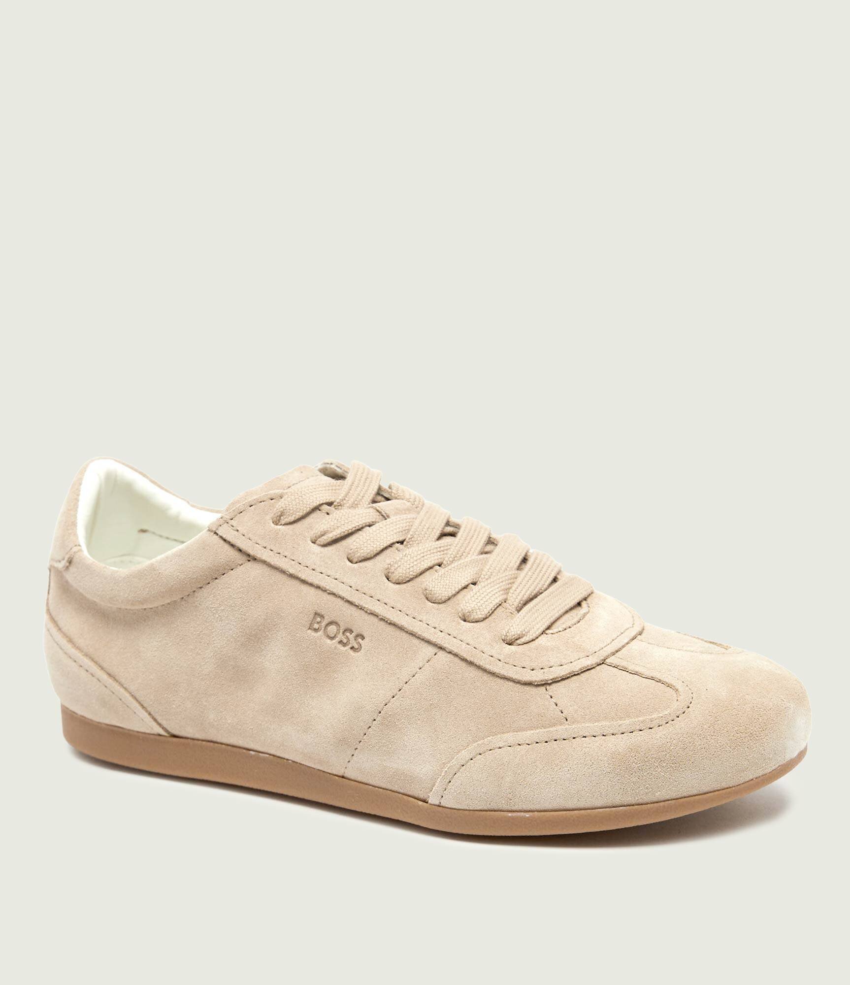 BOSS Black Sneakers Solenne_Tenn_sd | piele întoarsă