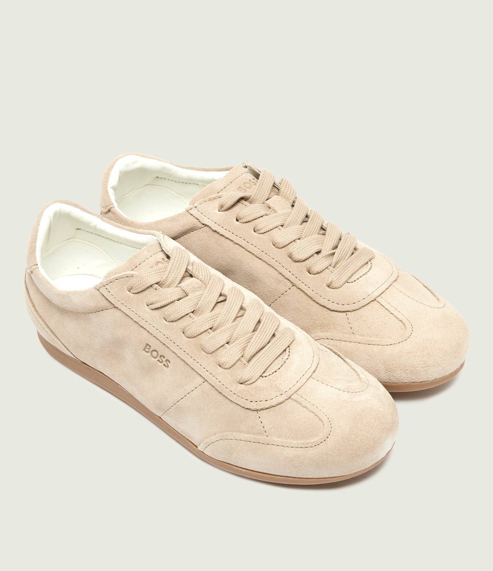 BOSS Black Sneakers Solenne_Tenn_sd | piele întoarsă