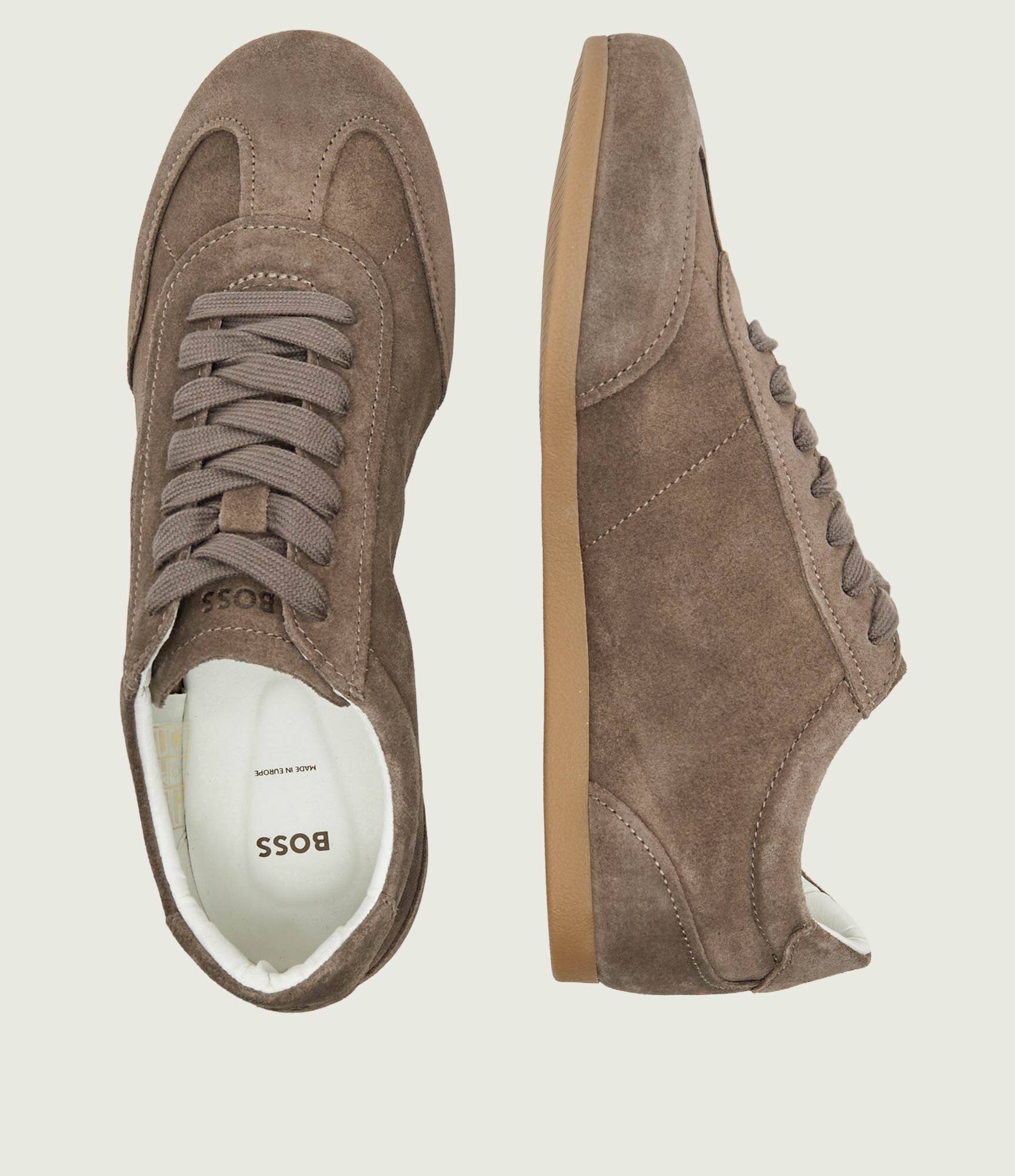 BOSS Black Sneakers Solenne_Tenn_sd | piele întoarsă