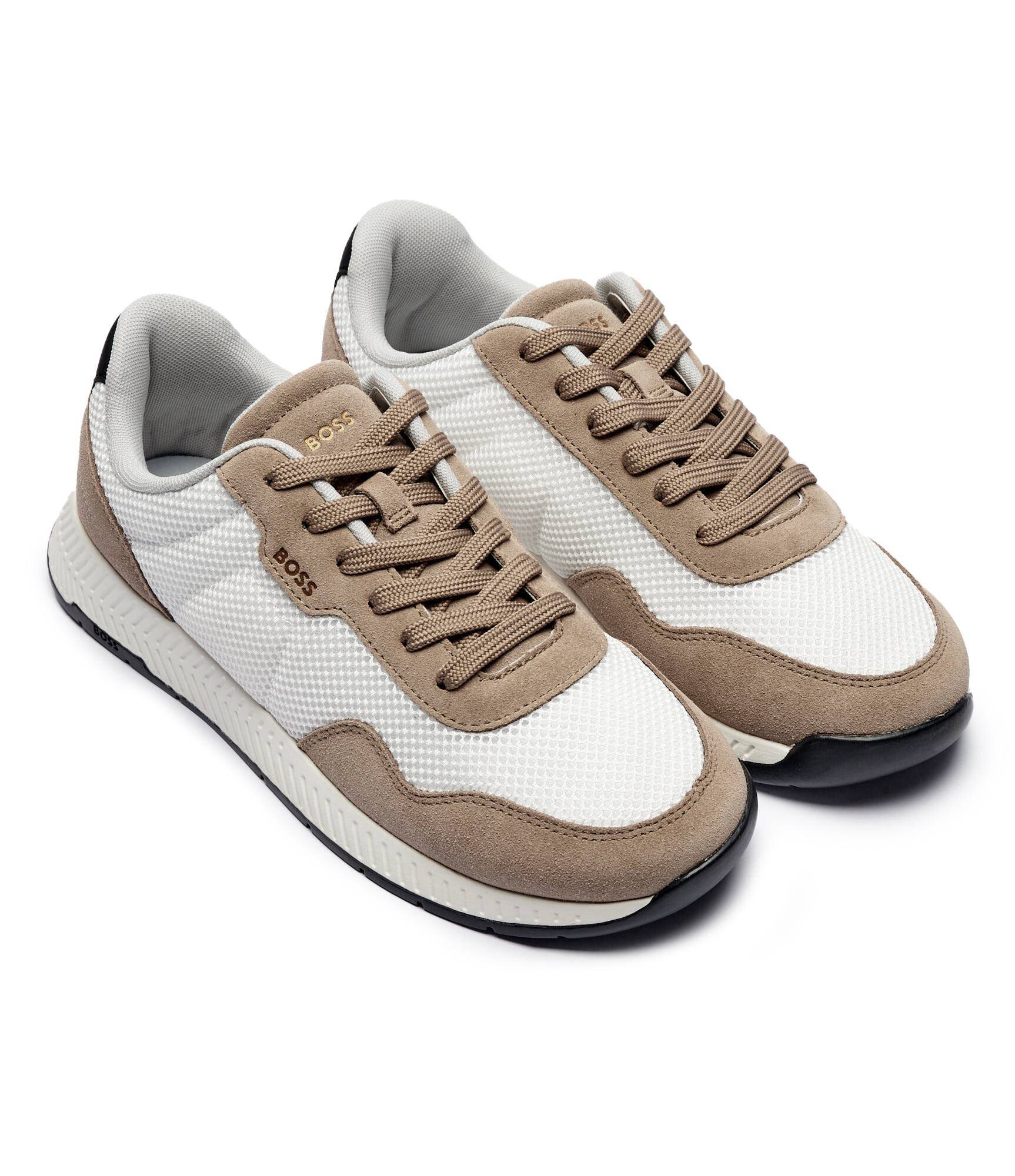 BOSS Black Sneakers Titanium_Runn_mebisd cu adaos de piele