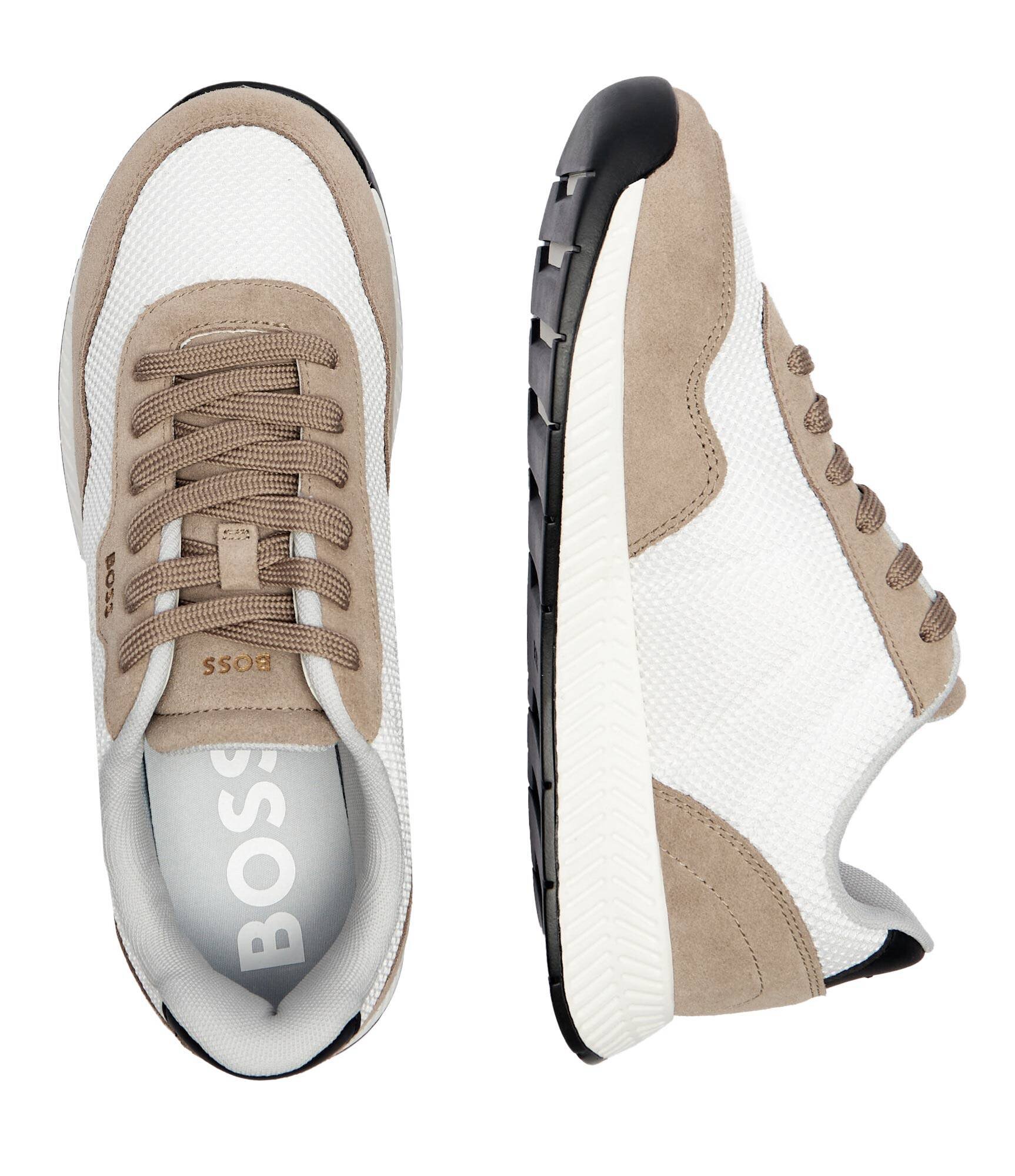 BOSS Black Sneakers Titanium_Runn_mebisd cu adaos de piele