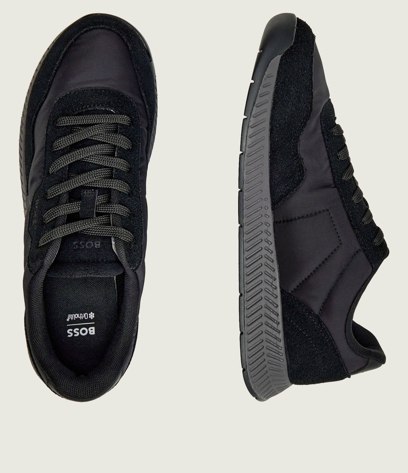 BOSS Black Sneakers Titanium_Runn_sdnypa | piele întoarsă