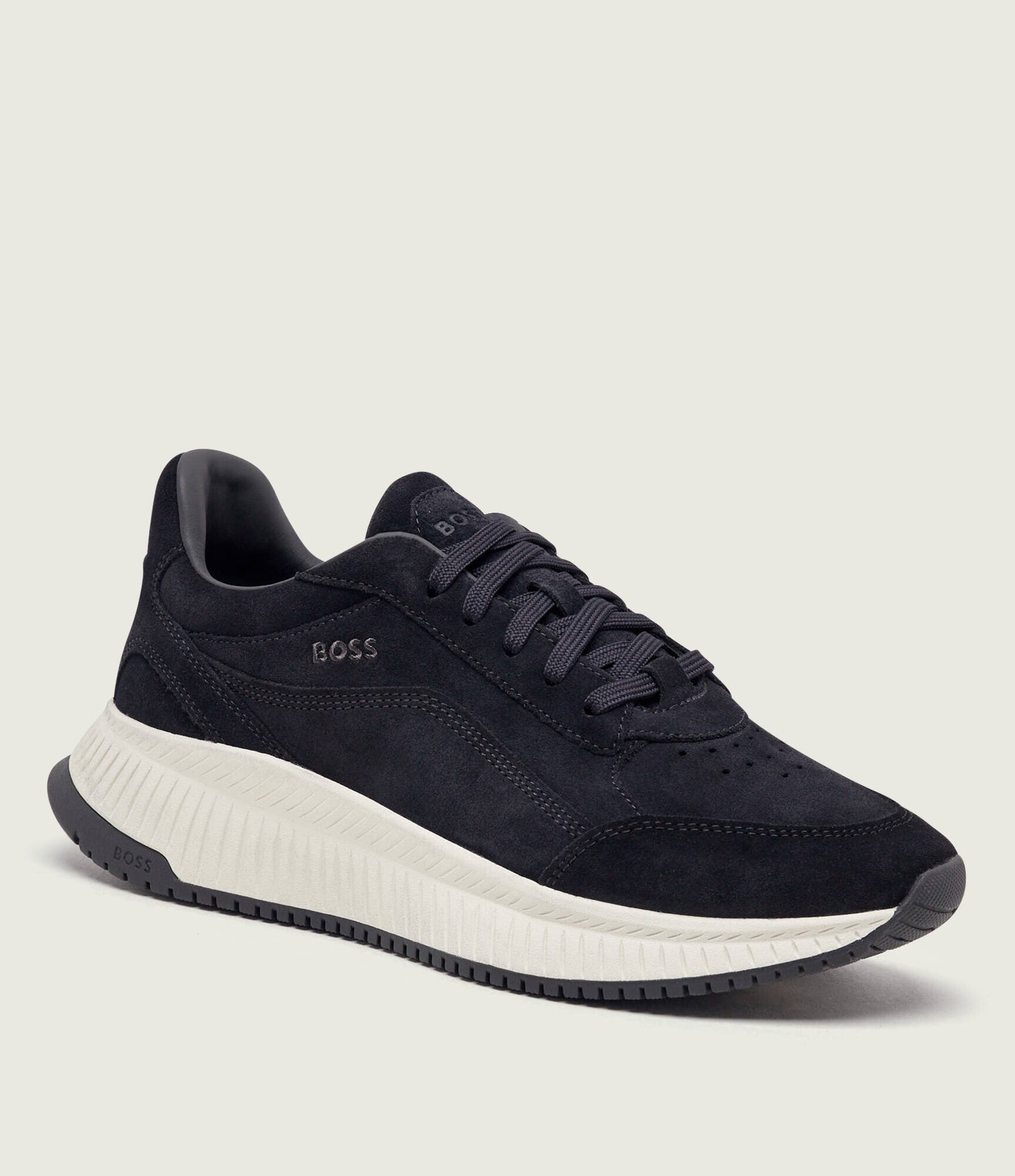 BOSS Black Sneakers TTNM EVO_Runn_sdwxbr | piele întoarsă