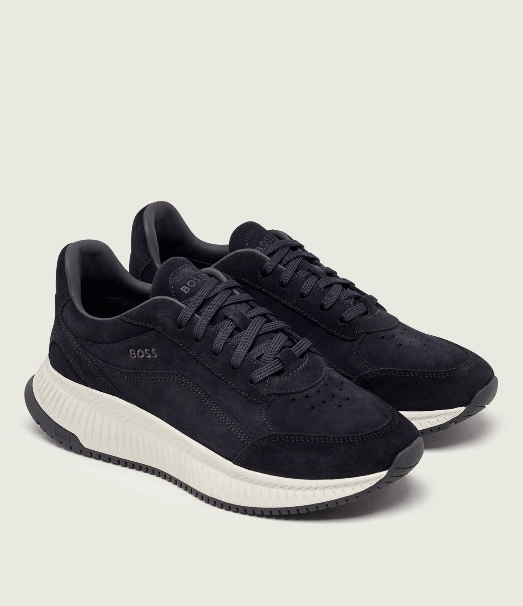 BOSS Black Sneakers TTNM EVO_Runn_sdwxbr | piele întoarsă