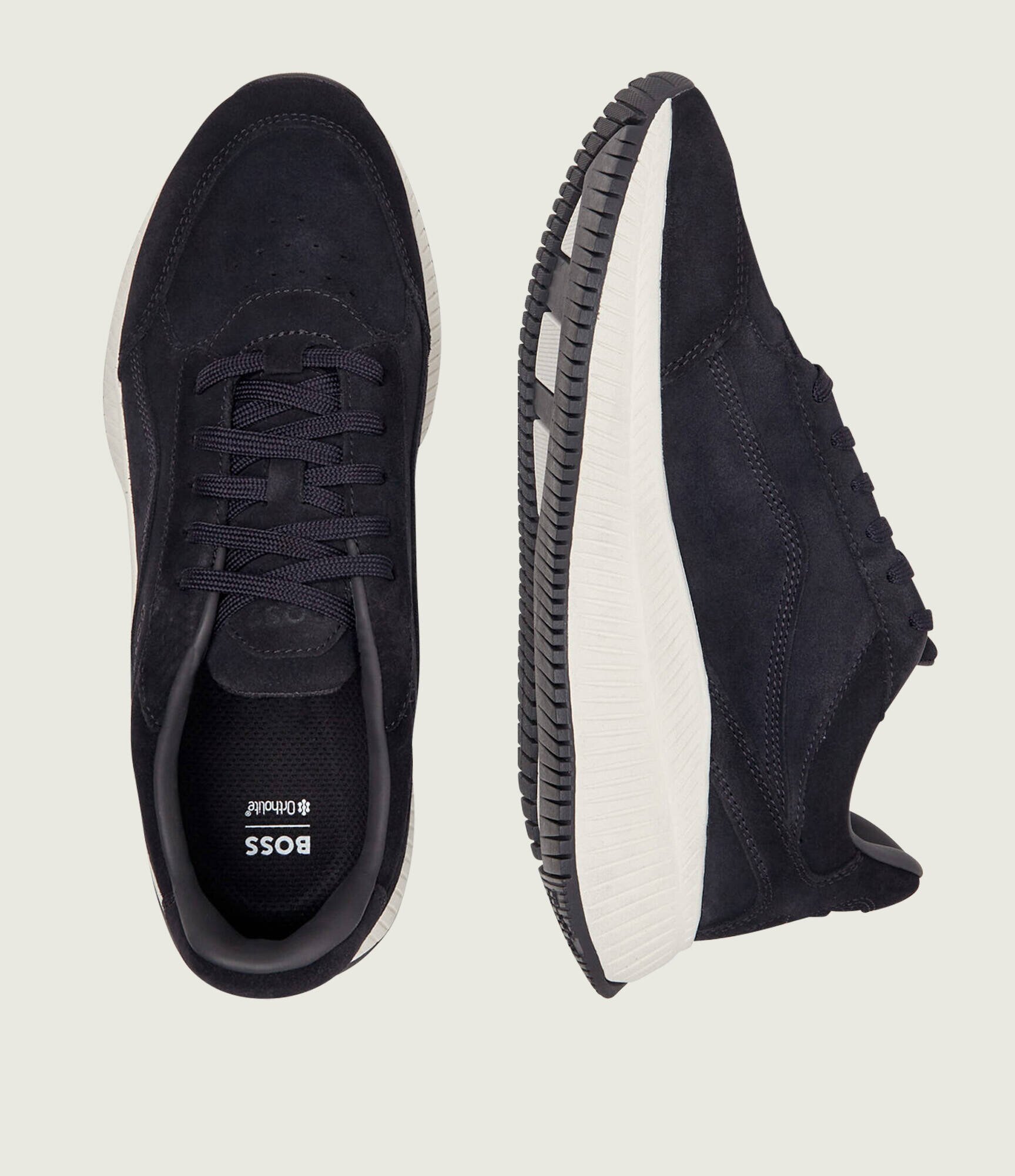 BOSS Black Sneakers TTNM EVO_Runn_sdwxbr | piele întoarsă