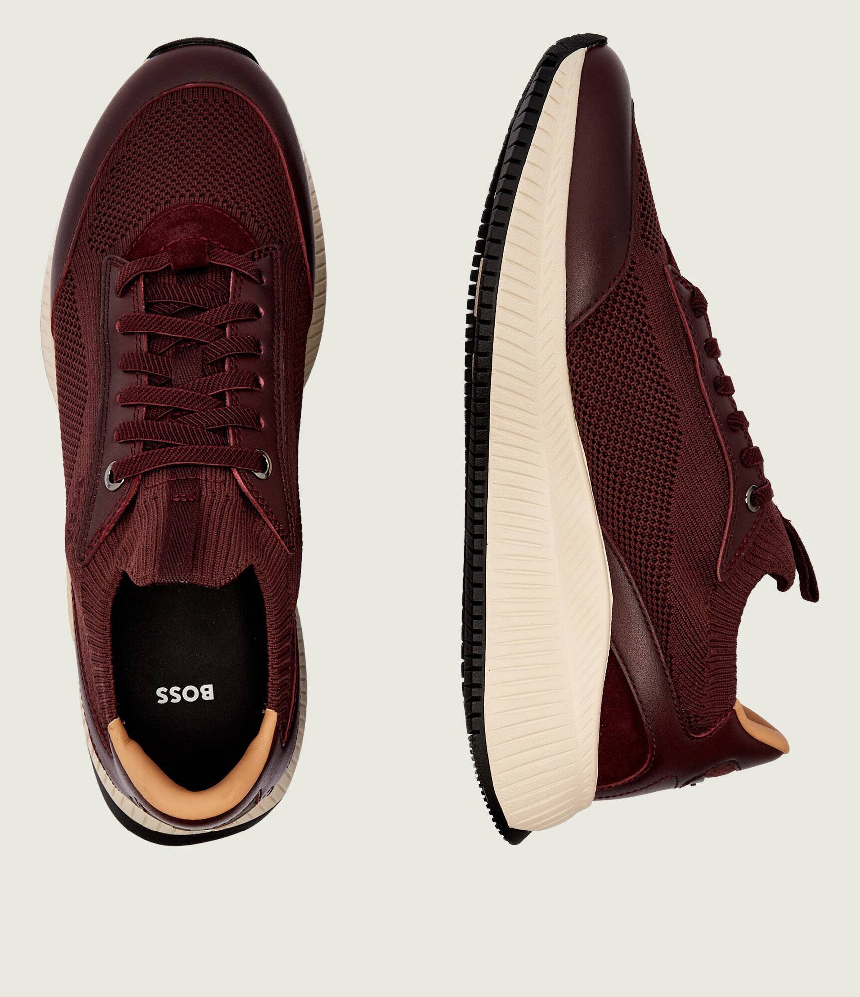 BOSS Black Sneakers TTNM EVO_Slon_knbult cu adaos de piele