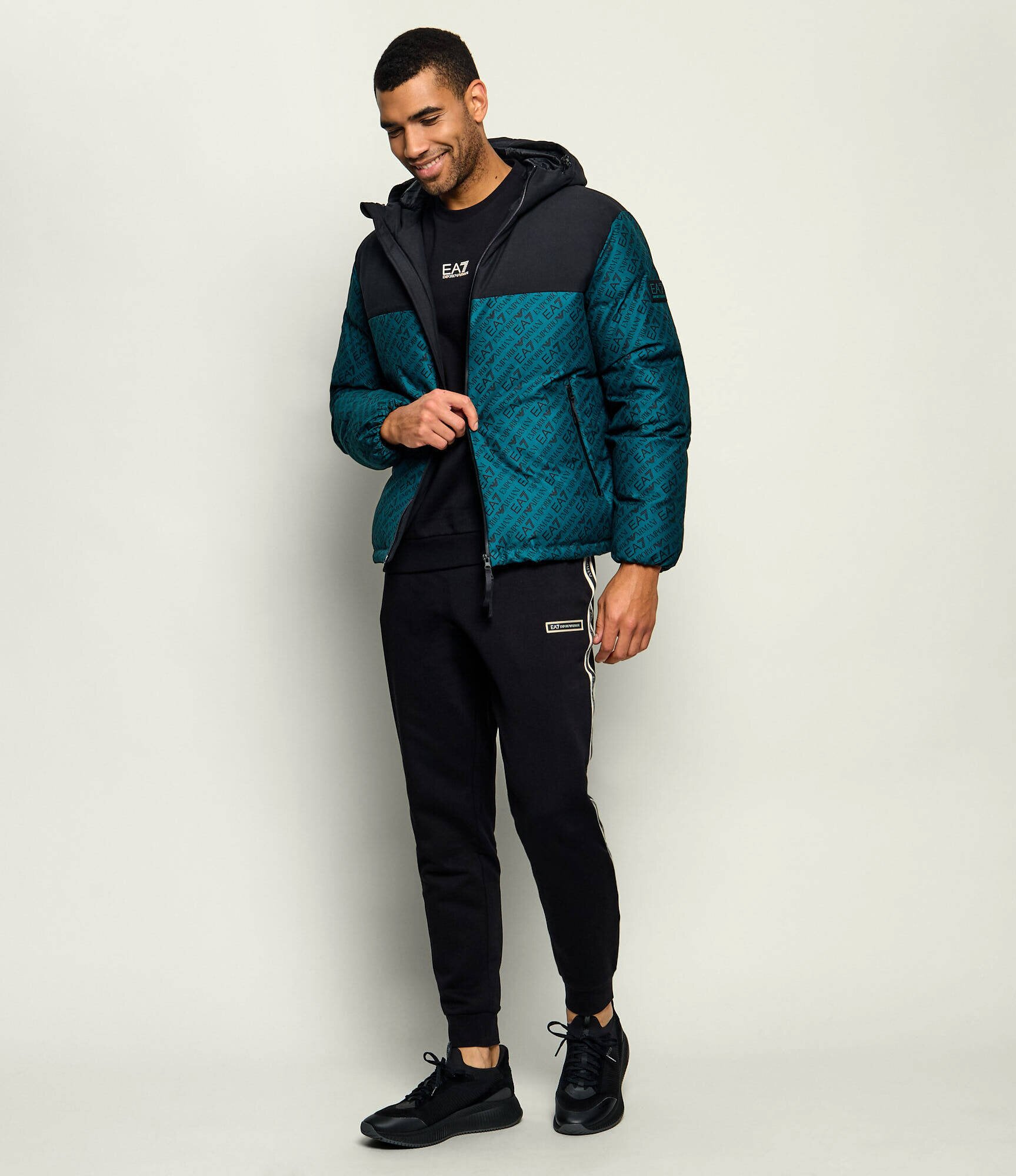 BOSS Black Sneakers TTNM Evo_Slon_knrsd cu adaos de piele