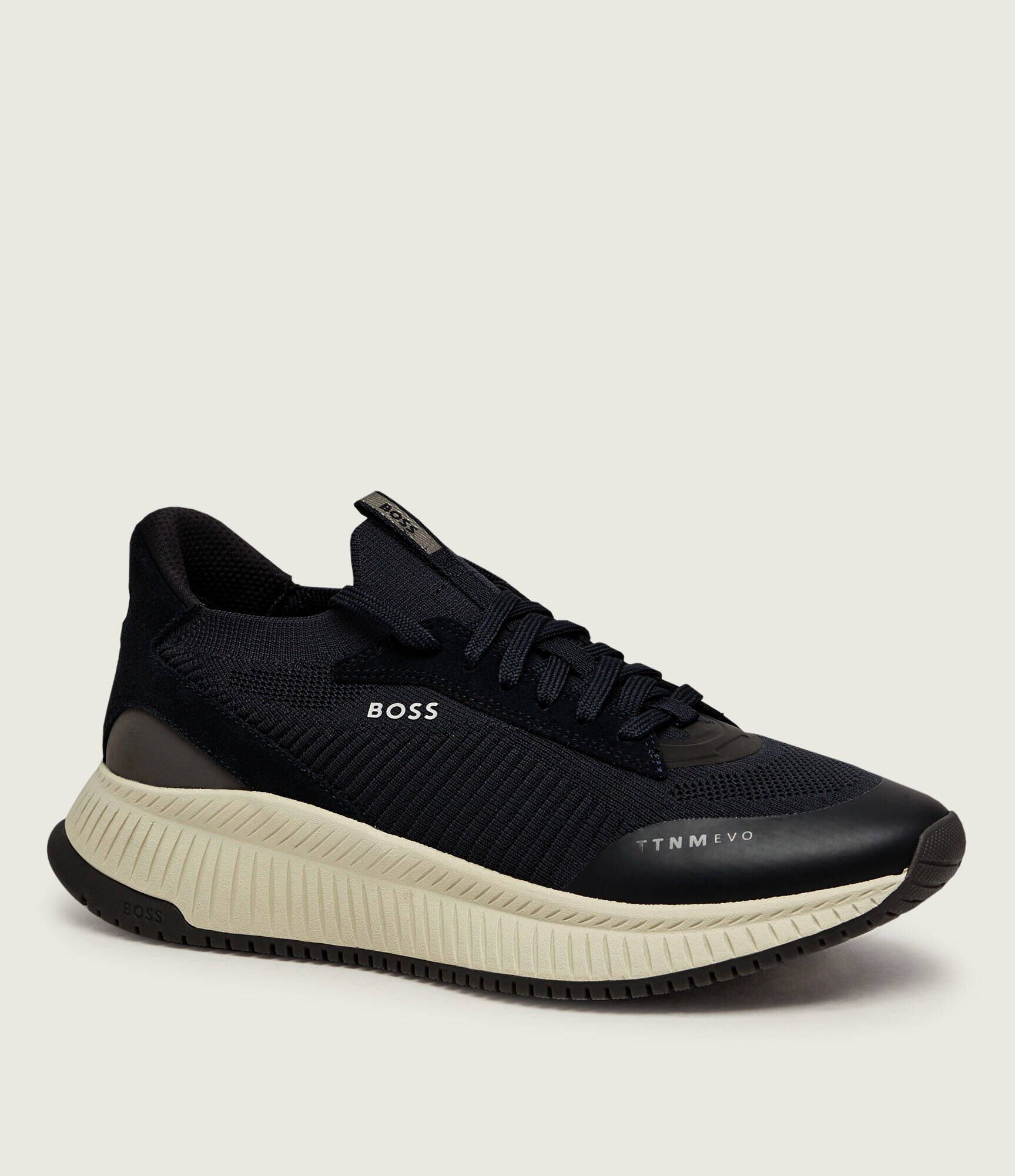 BOSS Black Sneakers TTNM EVO_Slon_knrsd cu adaos de piele