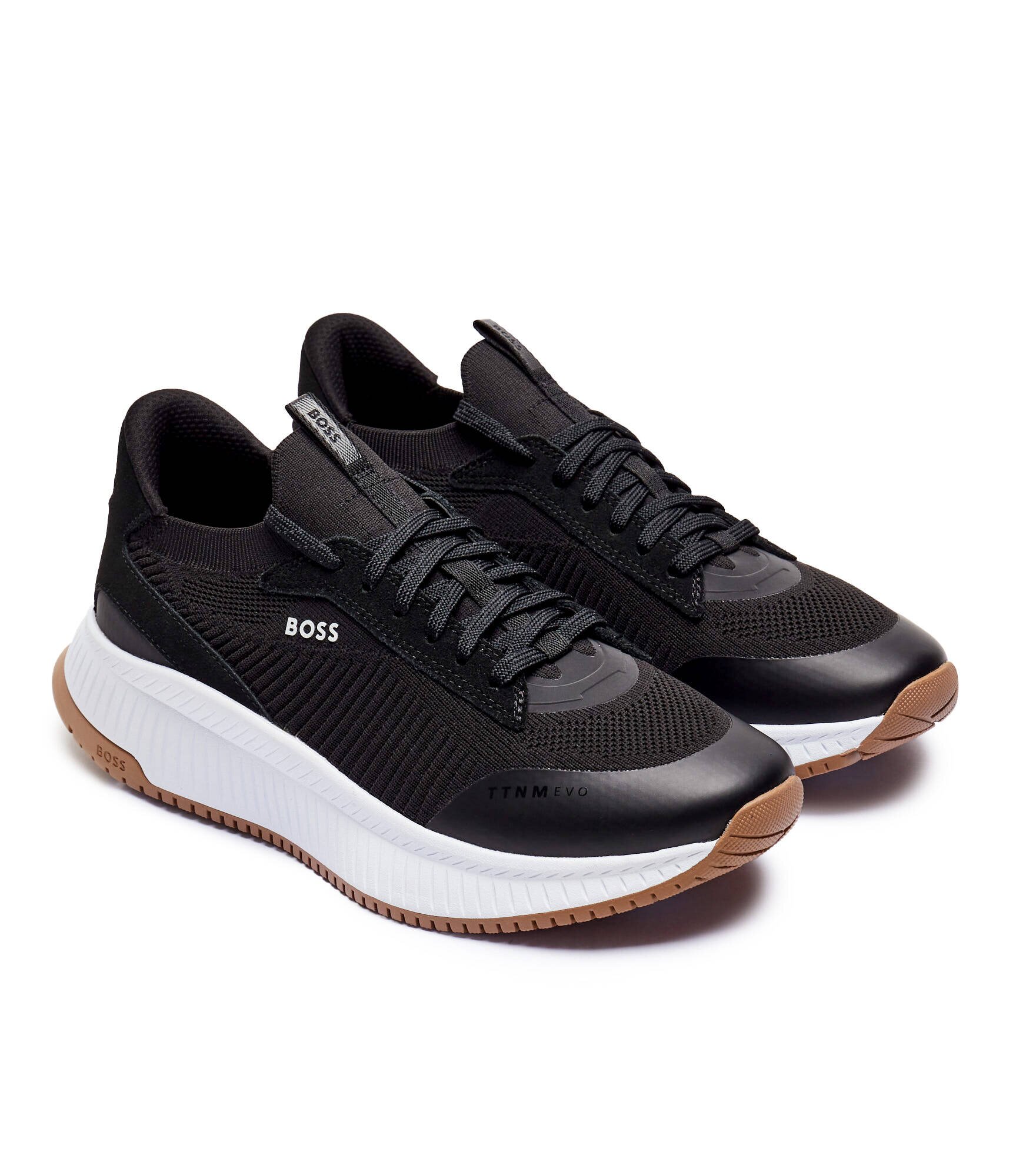 BOSS Black Sneakers TTNM EVO_Slon_knrsd cu adaos de piele
