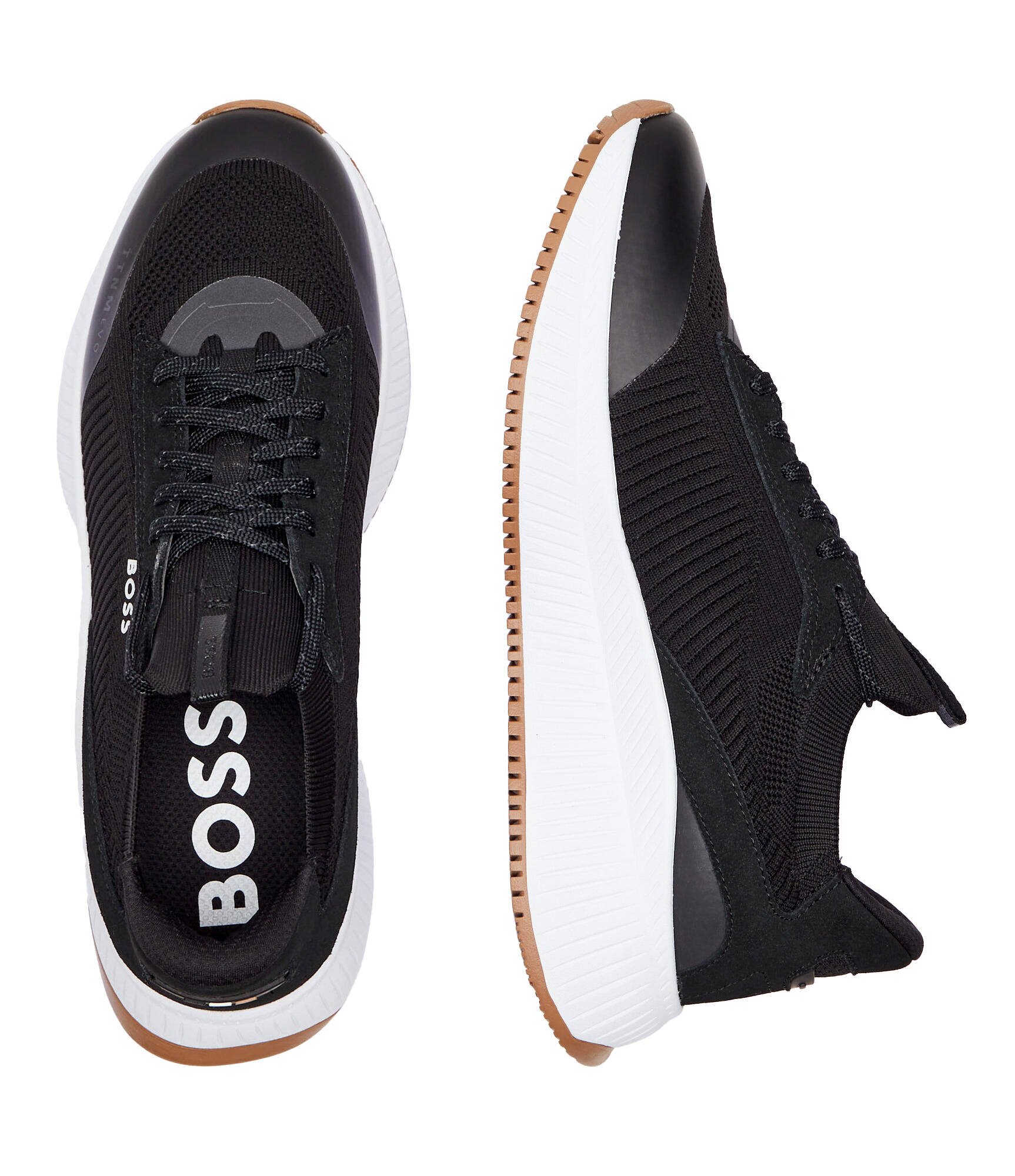 BOSS Black Sneakers TTNM EVO_Slon_knrsd cu adaos de piele