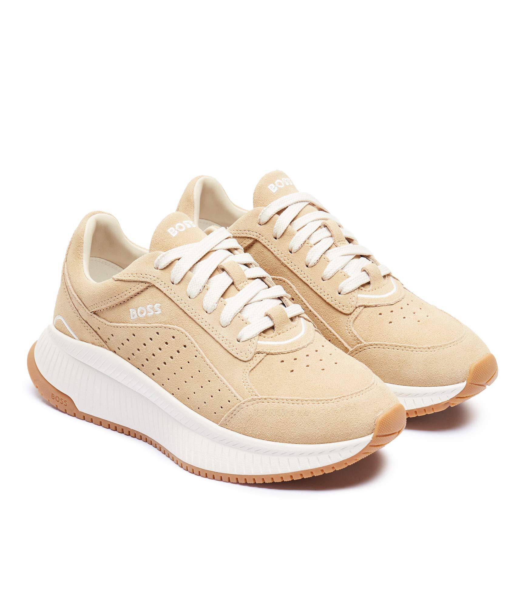 BOSS Black Sneakers Ttnmevo_Runn_sd | piele întoarsă