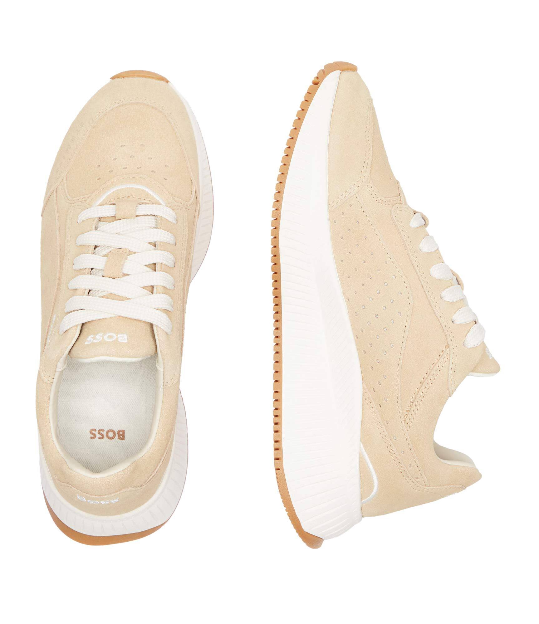 BOSS Black Sneakers Ttnmevo_Runn_sd | piele întoarsă