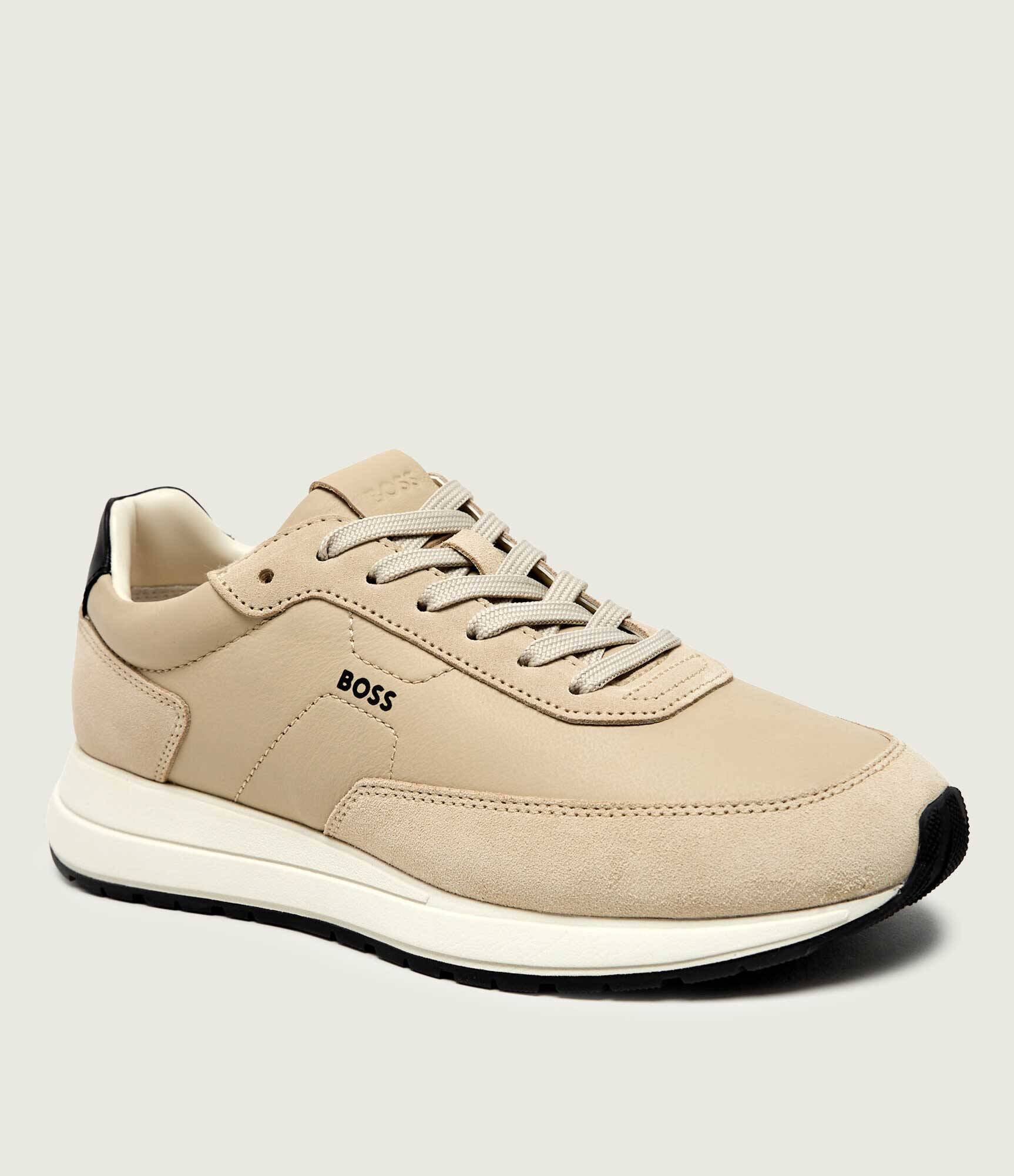 BOSS Black Sneakers Vinston_Runn_ltwasd | piele întoarsă