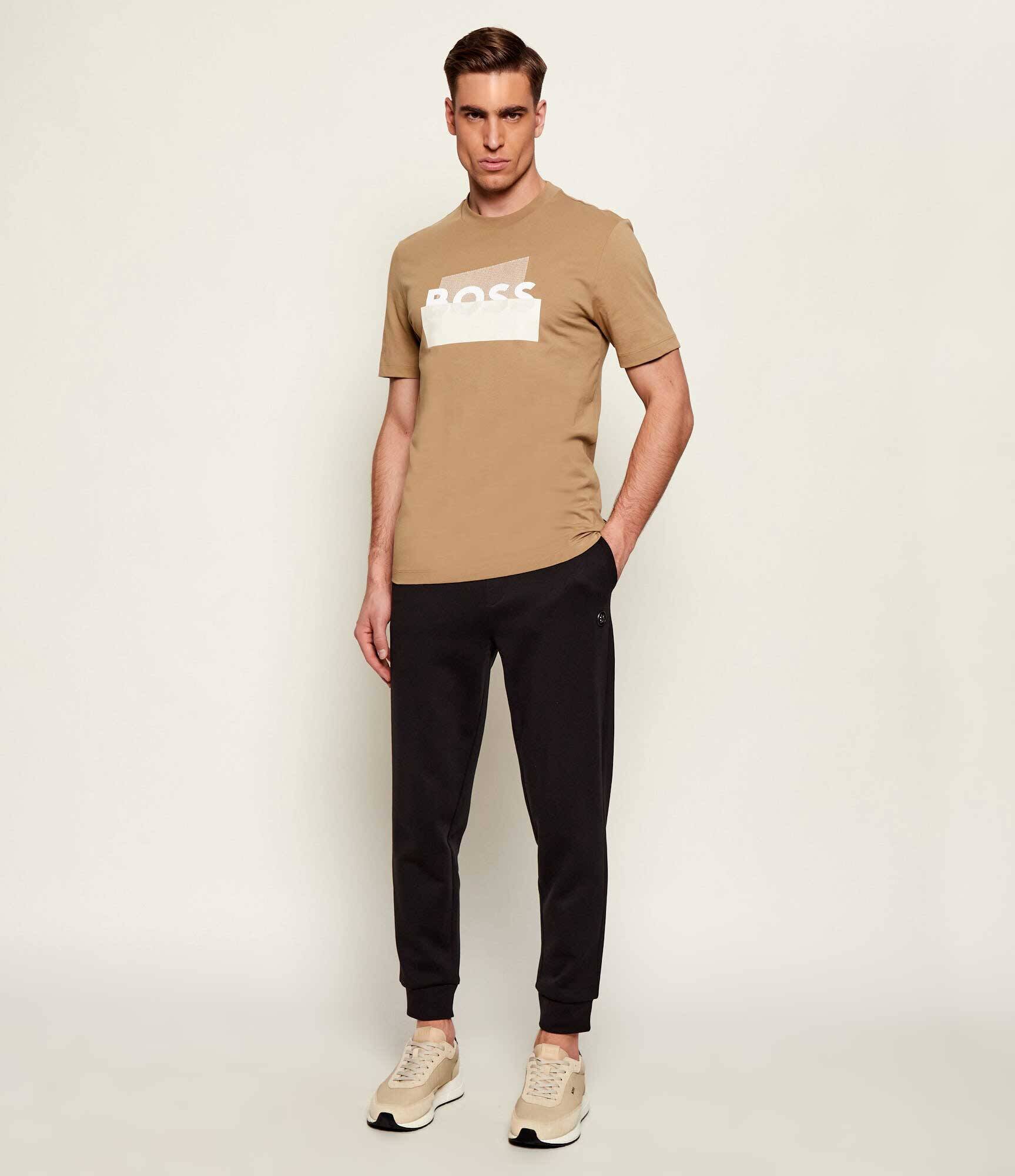 BOSS Black Sneakers Vinston_Runn_ltwasd | piele întoarsă