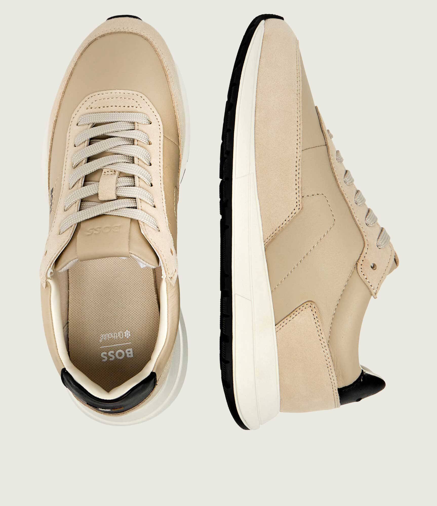 BOSS Black Sneakers Vinston_Runn_ltwasd | piele întoarsă