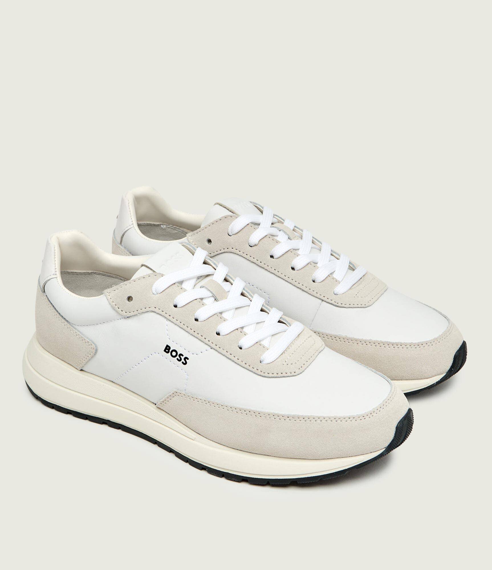 BOSS Black Sneakers Vinston_Runn_ltwasd | piele întoarsă