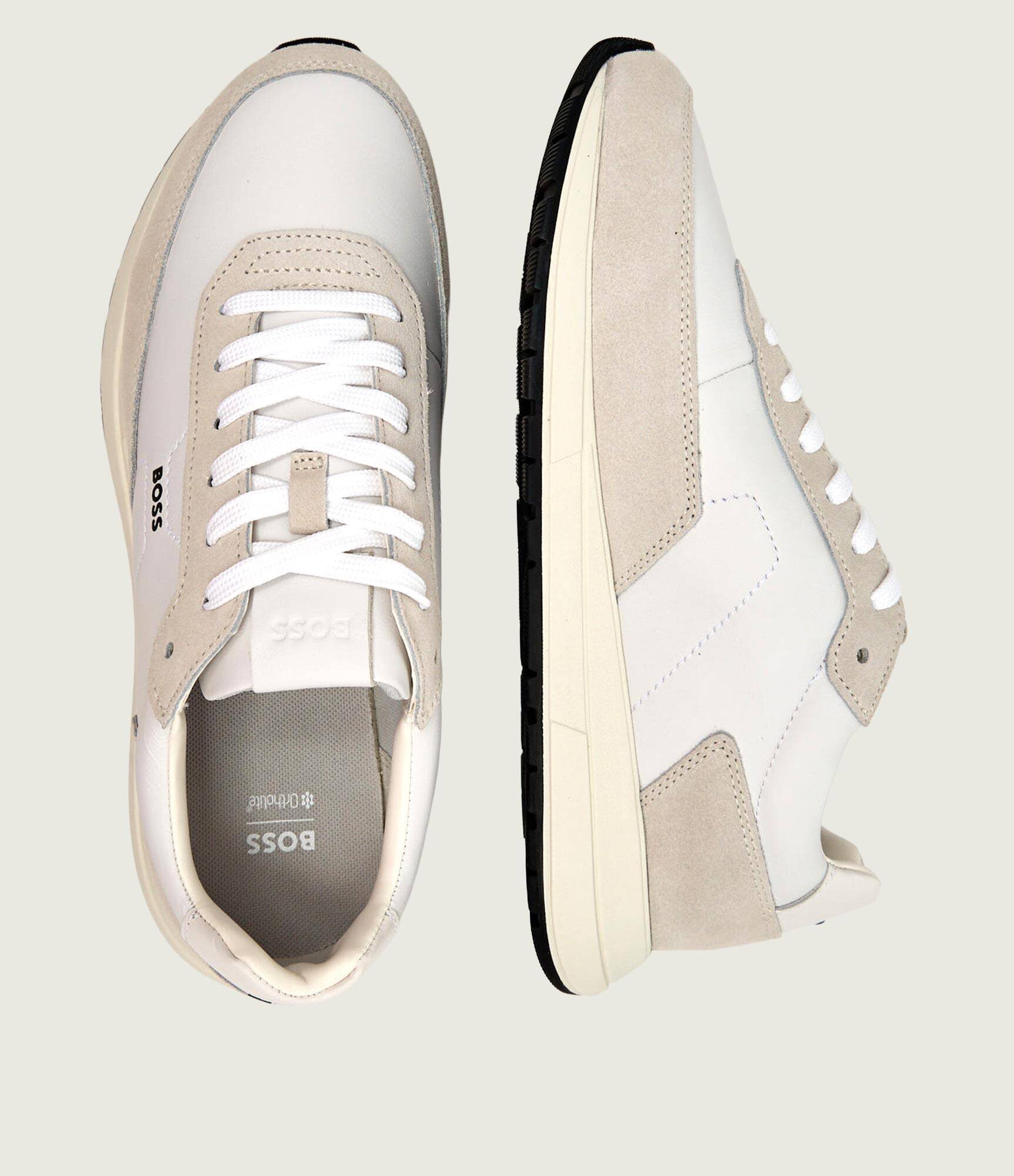BOSS Black Sneakers Vinston_Runn_ltwasd | piele întoarsă