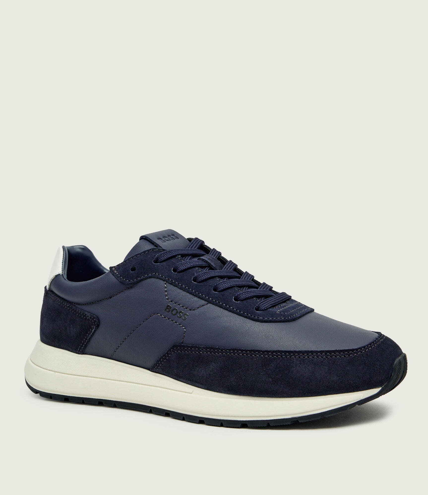 BOSS Black Sneakers Vinston_Runn_ltwasd | piele întoarsă