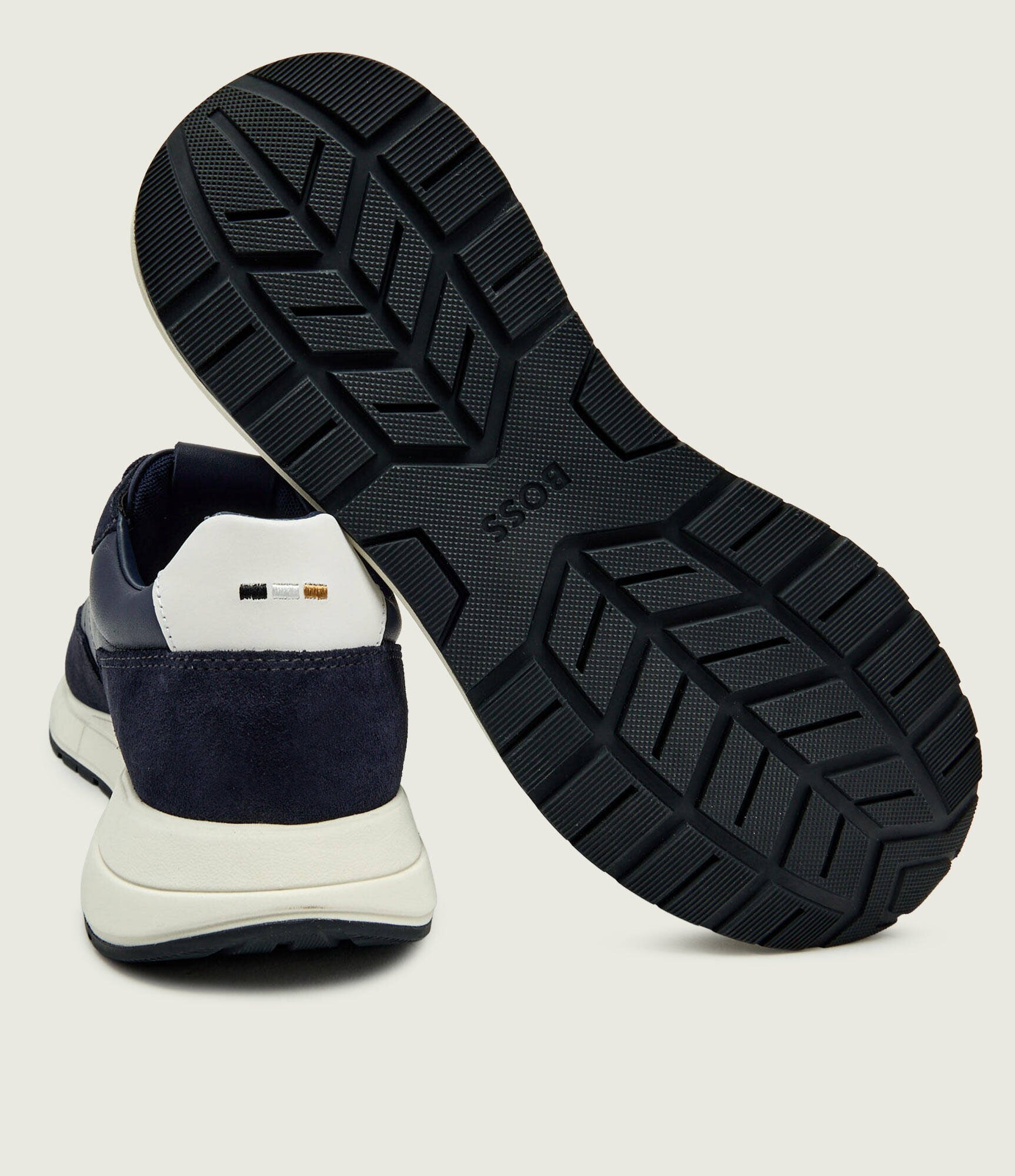 BOSS Black Sneakers Vinston_Runn_ltwasd | piele întoarsă